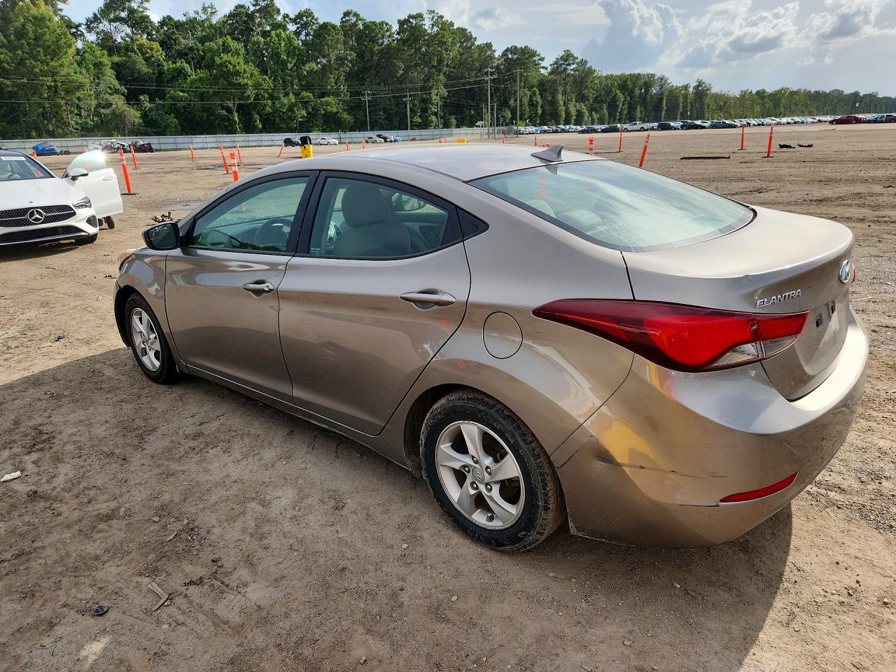 2014 Hyundai Elantra Se Gray vin: 5NPDH4AE7EH523196