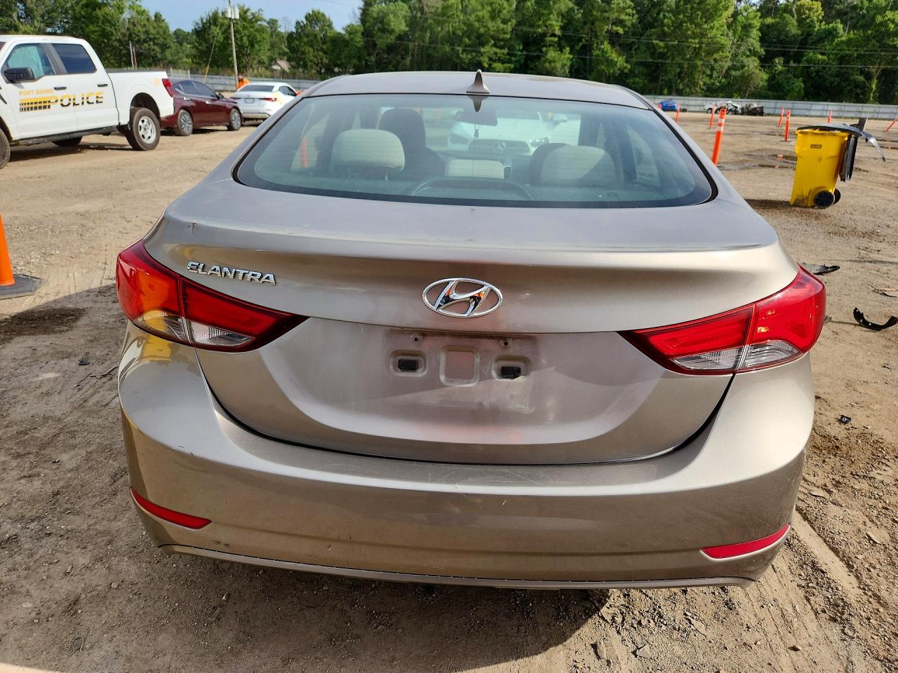 2014 Hyundai Elantra Se Gray vin: 5NPDH4AE7EH523196
