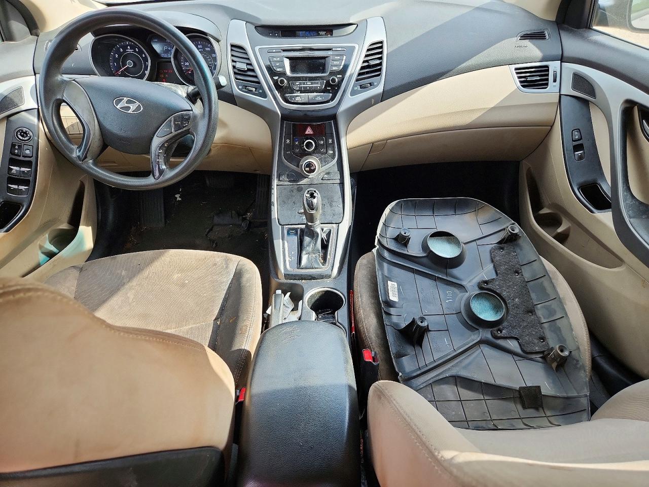 2014 Hyundai Elantra Se Gray vin: 5NPDH4AE7EH523196