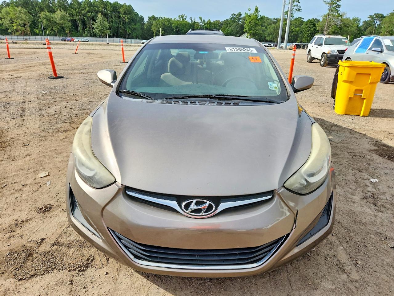 2014 Hyundai Elantra Se Gray vin: 5NPDH4AE7EH523196