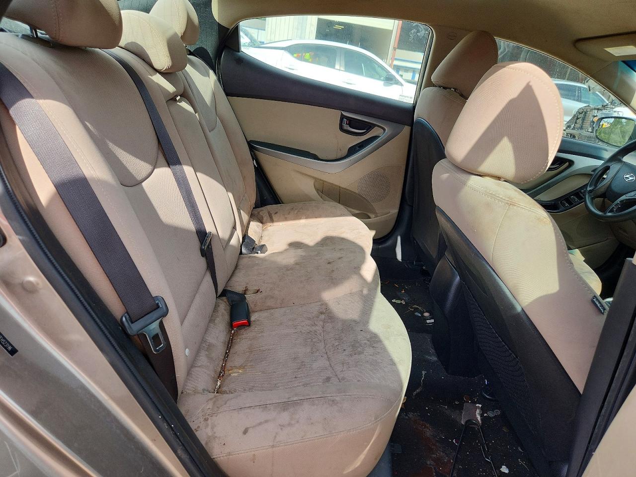 2014 Hyundai Elantra Se Gray vin: 5NPDH4AE7EH523196