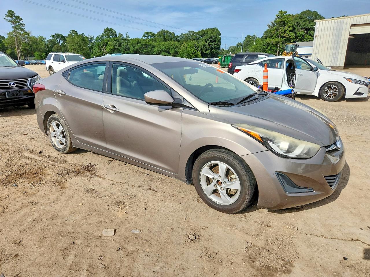 2014 Hyundai Elantra Se Gray vin: 5NPDH4AE7EH523196
