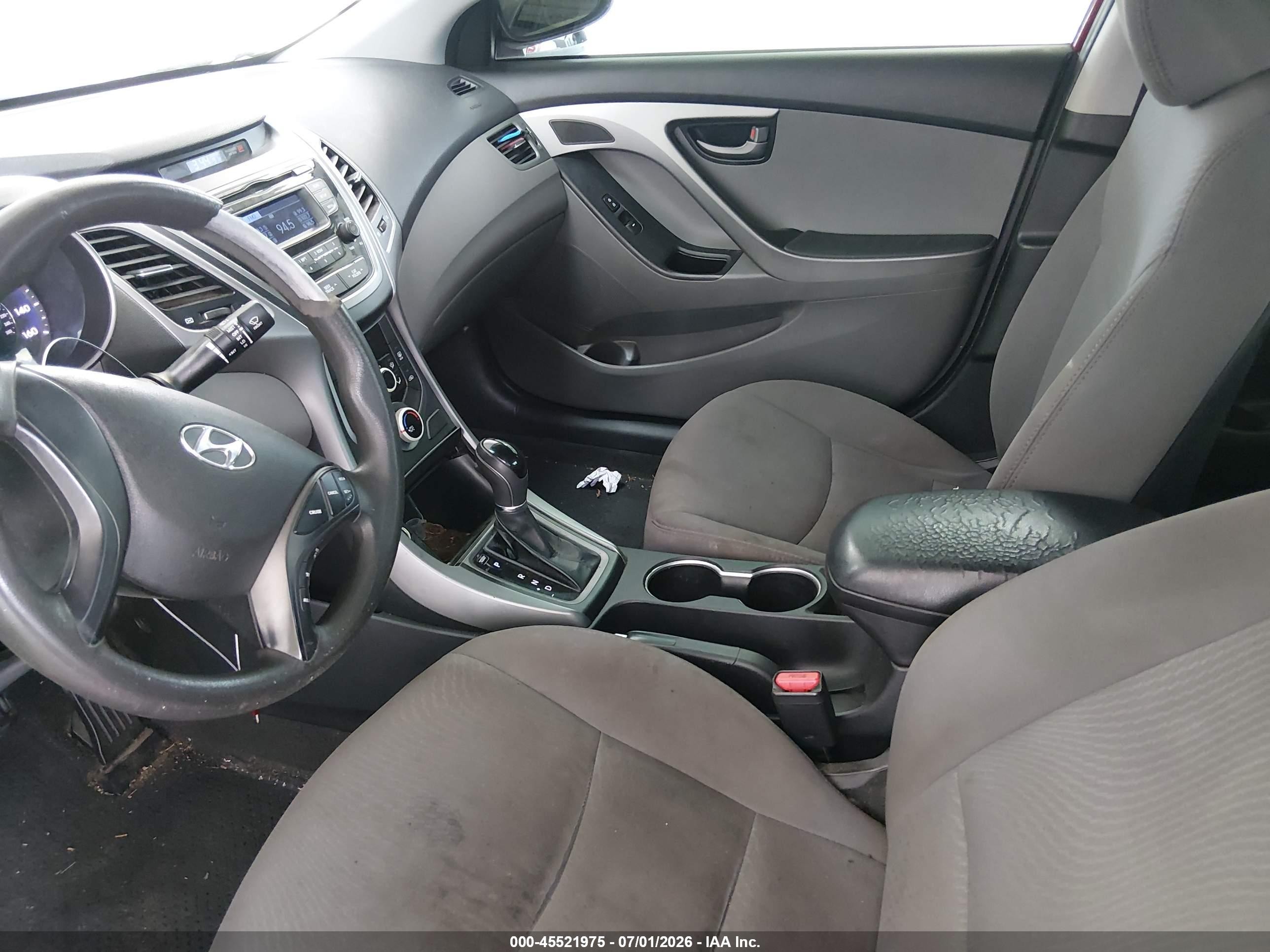 2014 Hyundai Elantra Se Red vin: 5NPDH4AE7EH534585