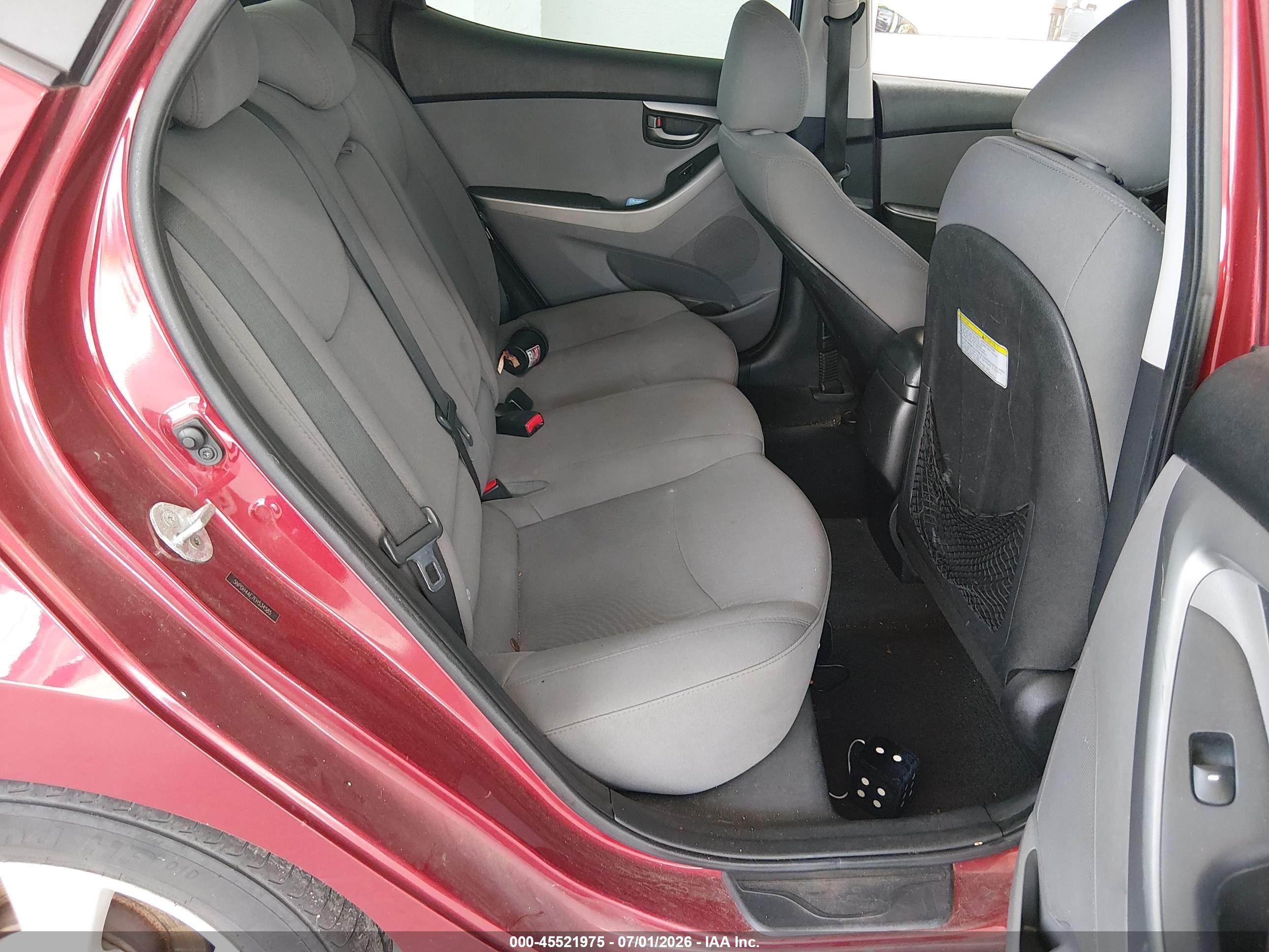 2014 Hyundai Elantra Se Red vin: 5NPDH4AE7EH534585