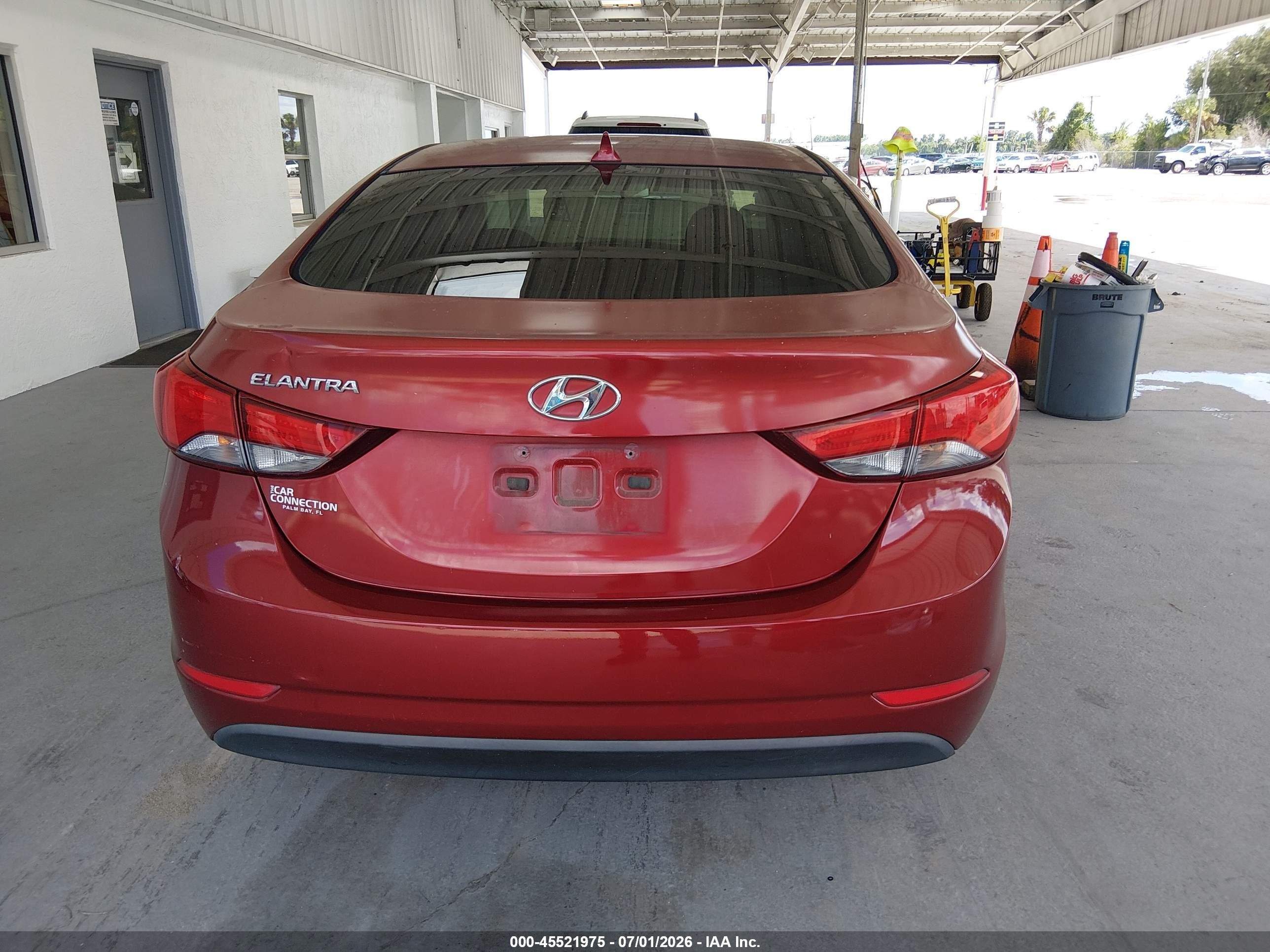2014 Hyundai Elantra Se Red vin: 5NPDH4AE7EH534585