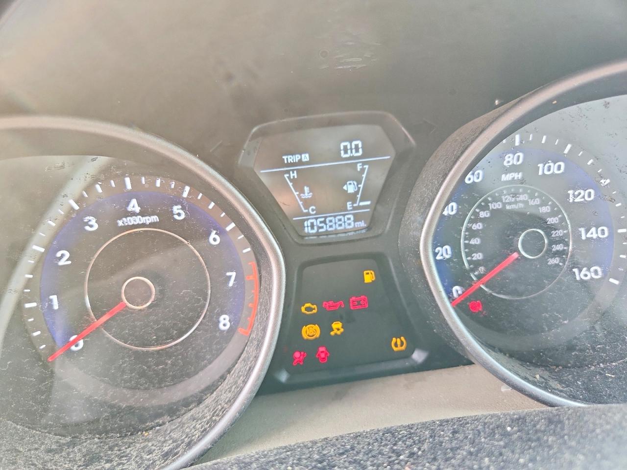 2014 Hyundai Elantra Se Коричневый vin: 5NPDH4AE7EH537504