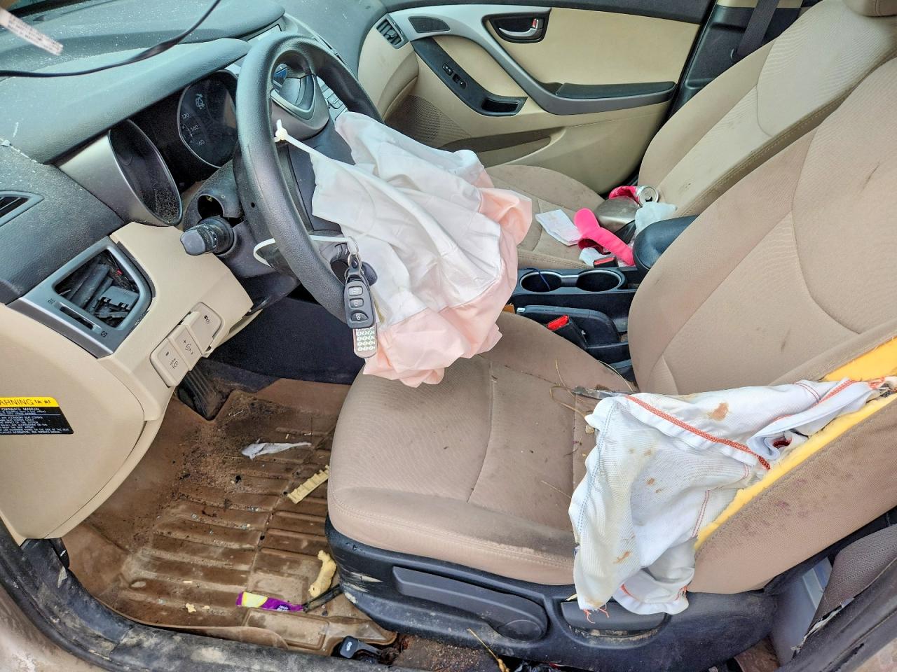 2014 Hyundai Elantra Se Коричневый vin: 5NPDH4AE7EH537504