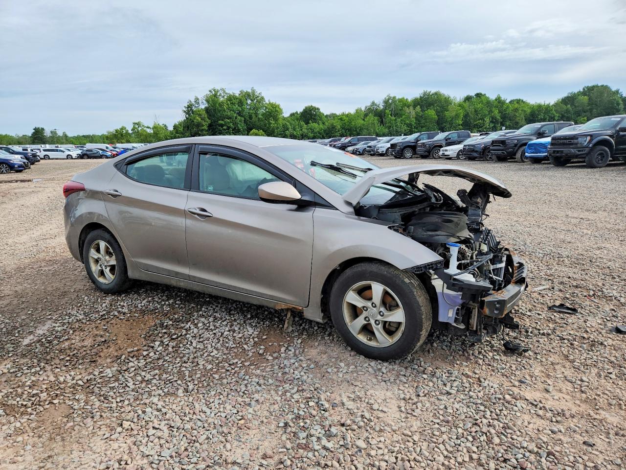 2014 Hyundai Elantra Se Коричневый vin: 5NPDH4AE7EH537504