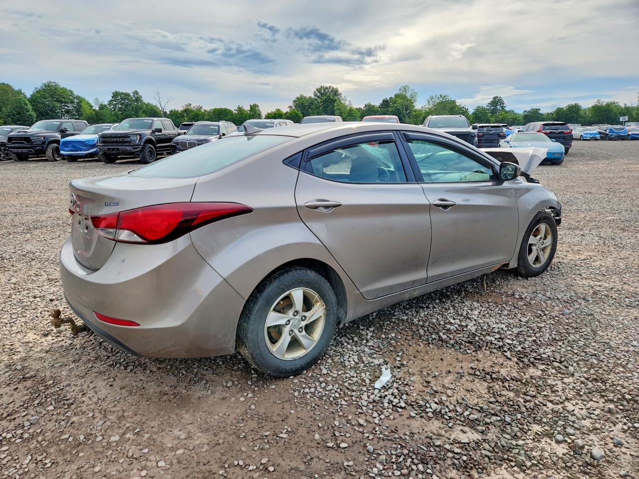2014 Hyundai Elantra Se Коричневый vin: 5NPDH4AE7EH537504