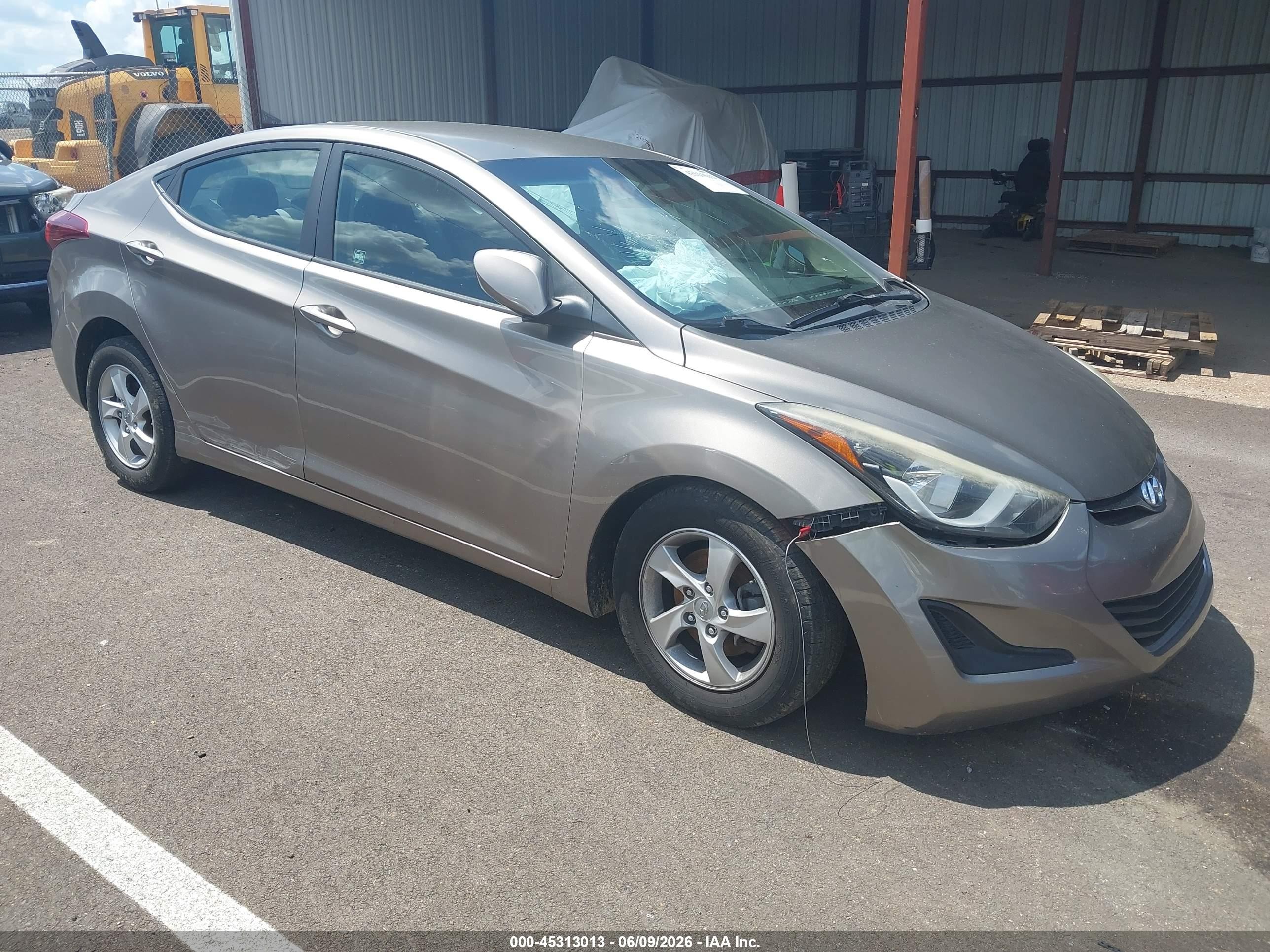 2014 Hyundai Elantra Se Champagne vin: 5NPDH4AE7EH538295