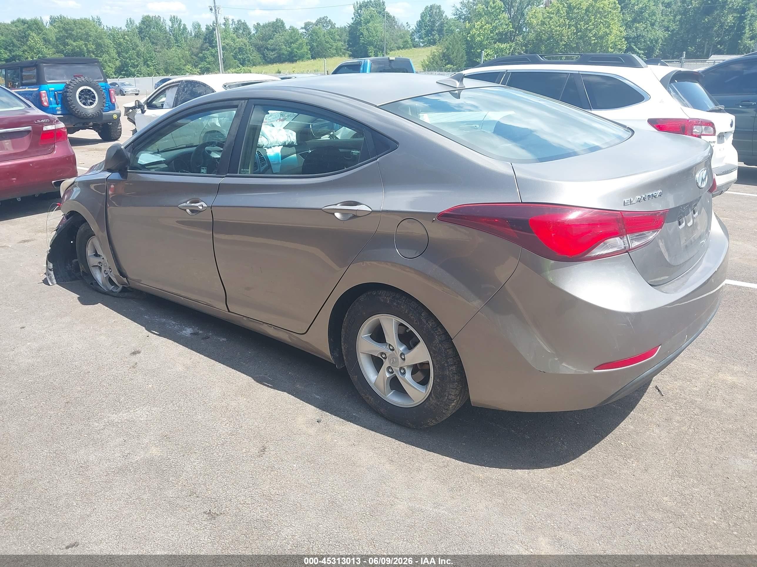 2014 Hyundai Elantra Se Champagne vin: 5NPDH4AE7EH538295