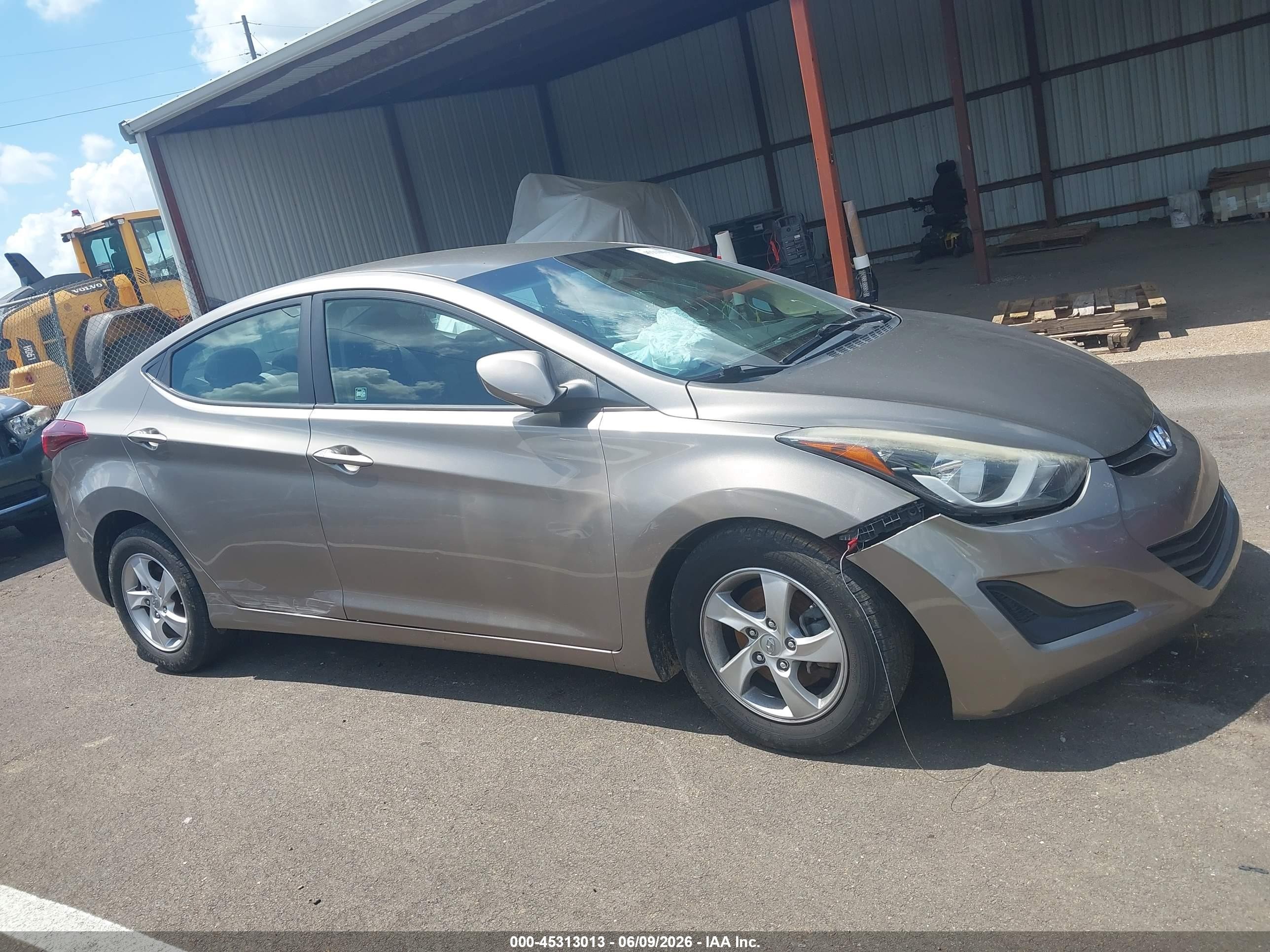 2014 Hyundai Elantra Se Champagne vin: 5NPDH4AE7EH538295