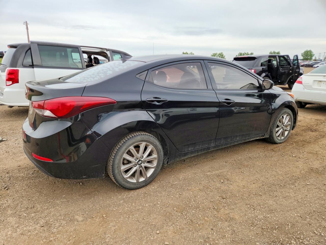 2014 Hyundai Elantra Se Black vin: 5NPDH4AE7EH540841