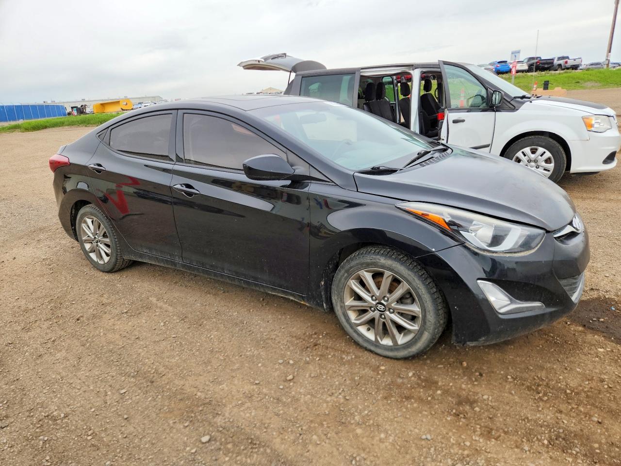 2014 Hyundai Elantra Se Black vin: 5NPDH4AE7EH540841