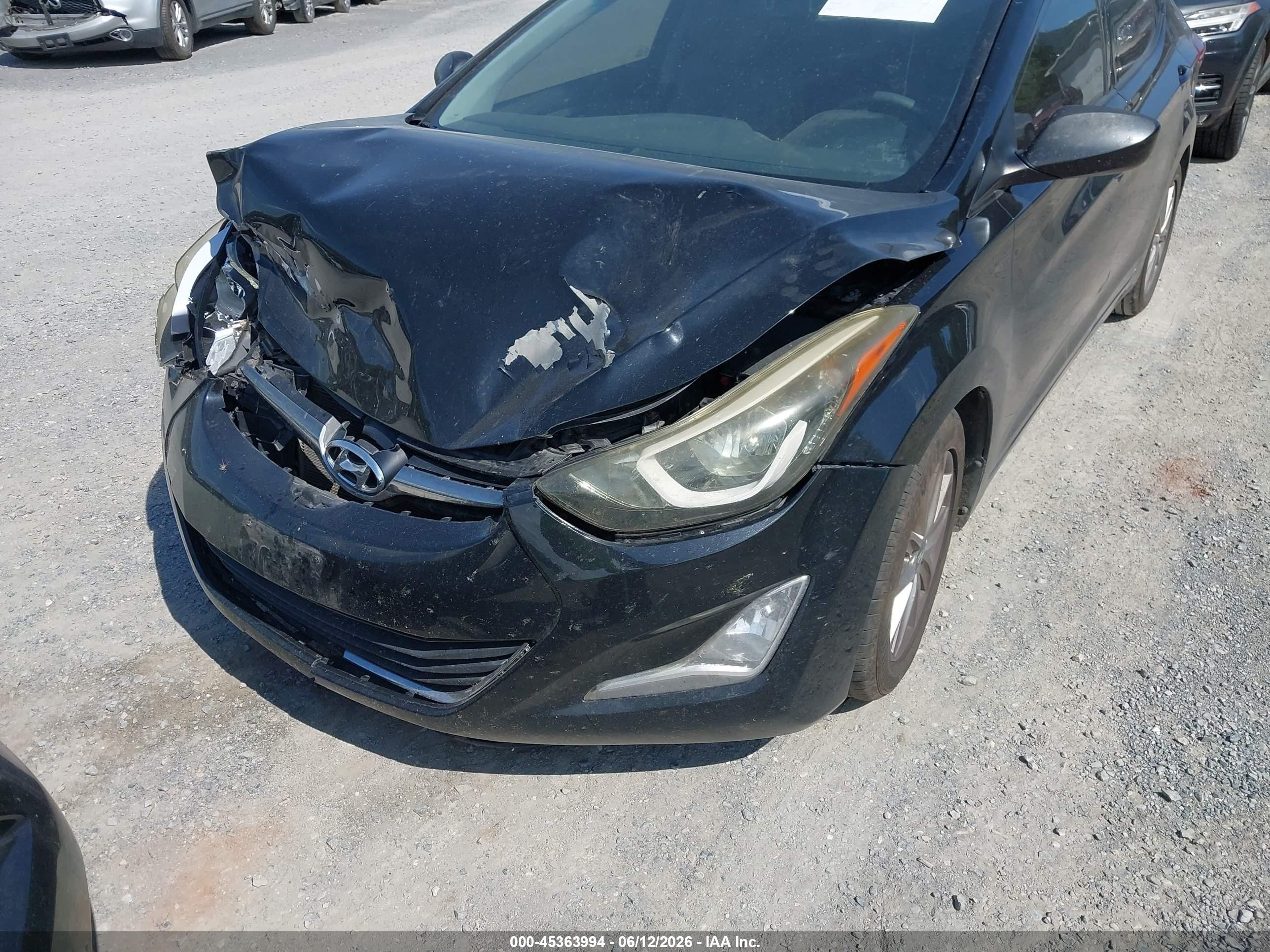 2014 Hyundai Elantra Se Черный vin: 5NPDH4AE7EH541469