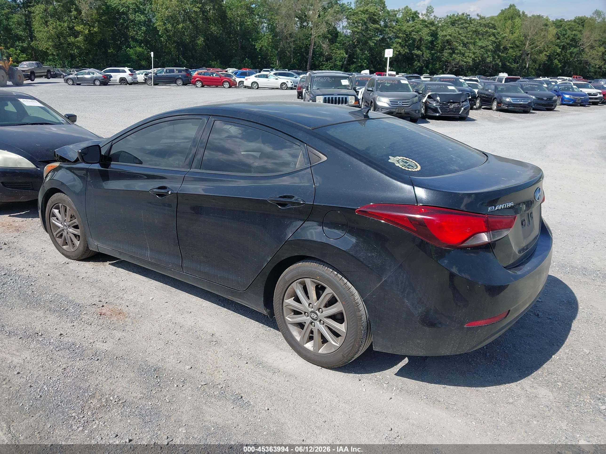 2014 Hyundai Elantra Se Черный vin: 5NPDH4AE7EH541469