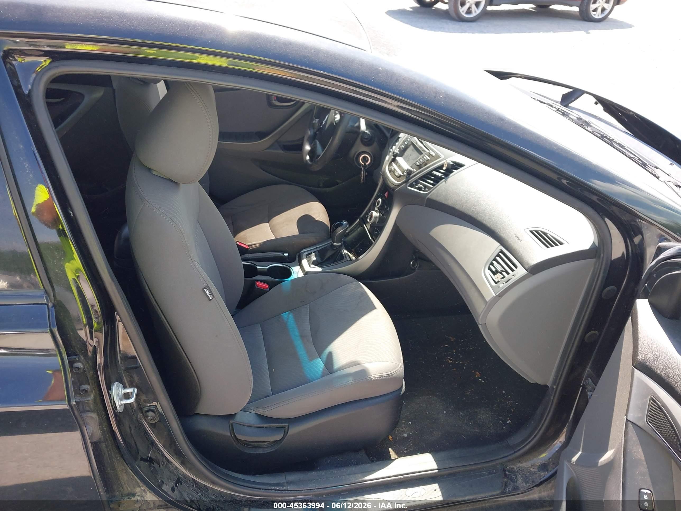 2014 Hyundai Elantra Se Черный vin: 5NPDH4AE7EH541469