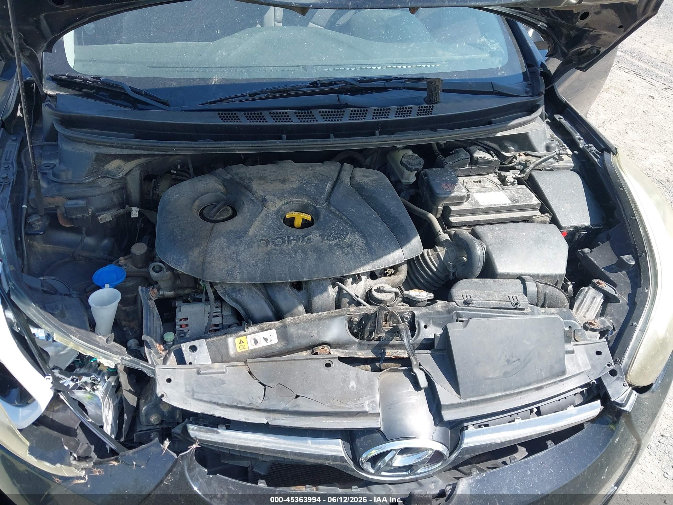 2014 Hyundai Elantra Se Черный vin: 5NPDH4AE7EH541469