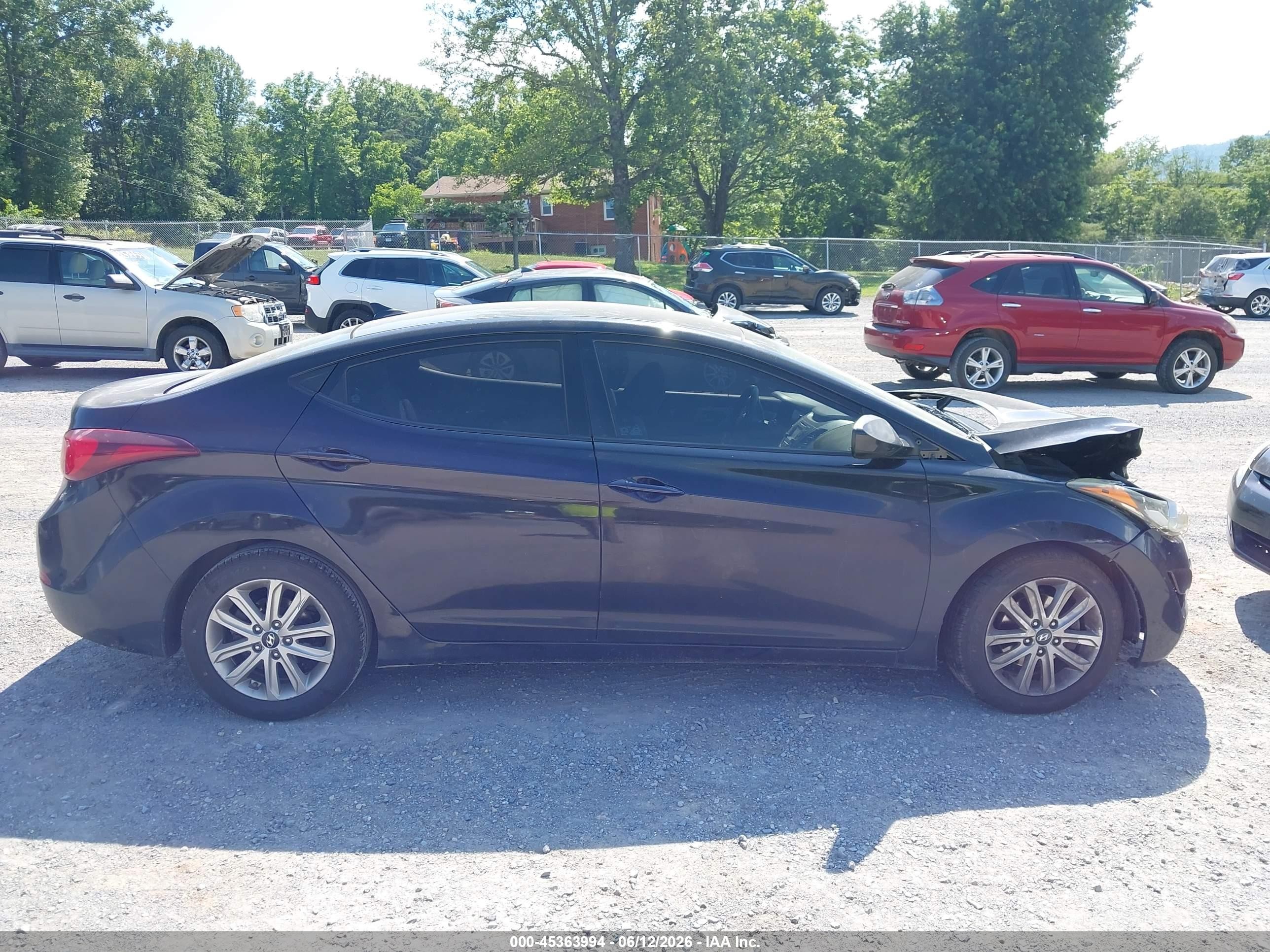 2014 Hyundai Elantra Se Черный vin: 5NPDH4AE7EH541469