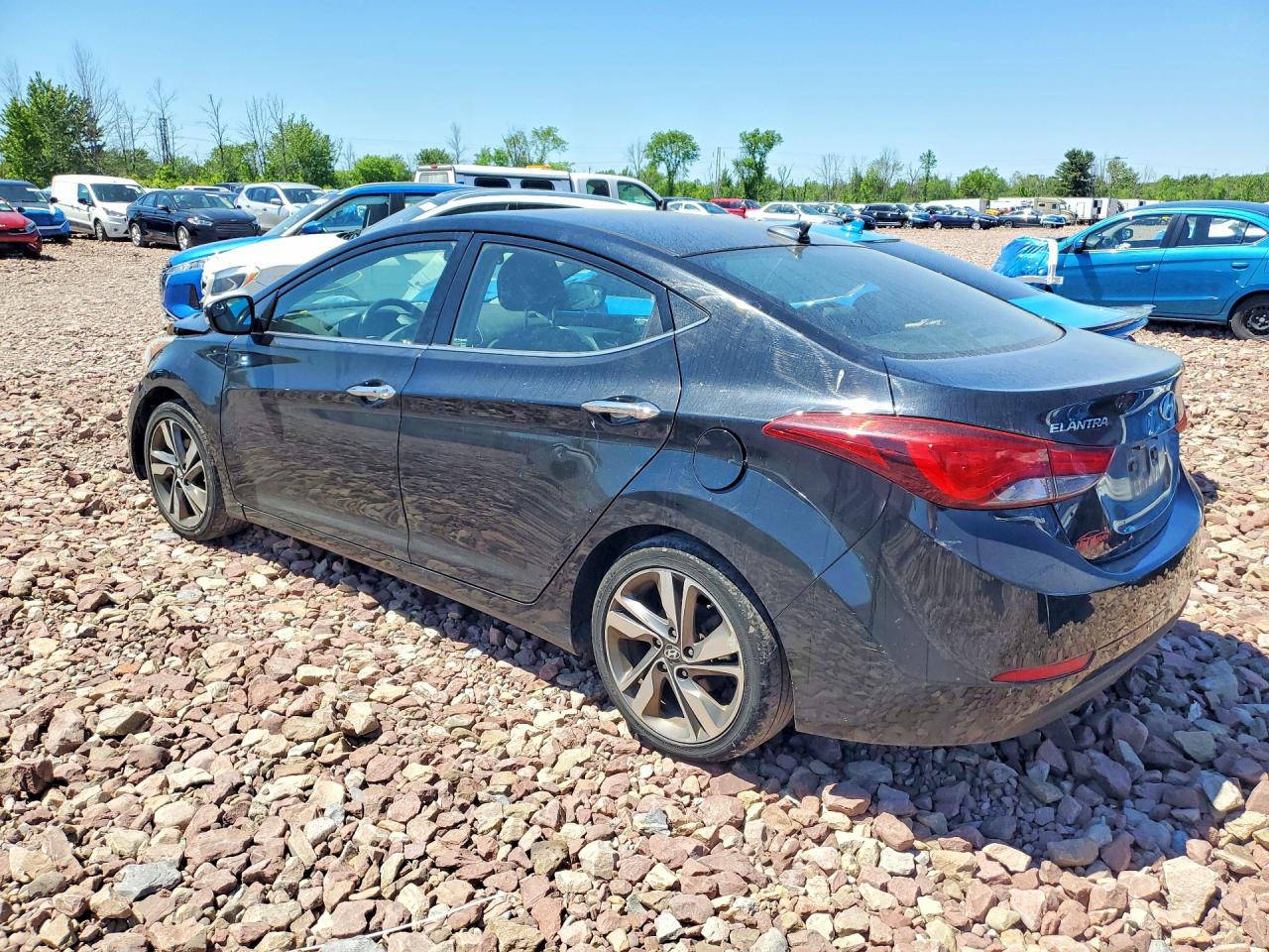 2015 Hyundai Elantra Limited Black vin: 5NPDH4AE7FH546978