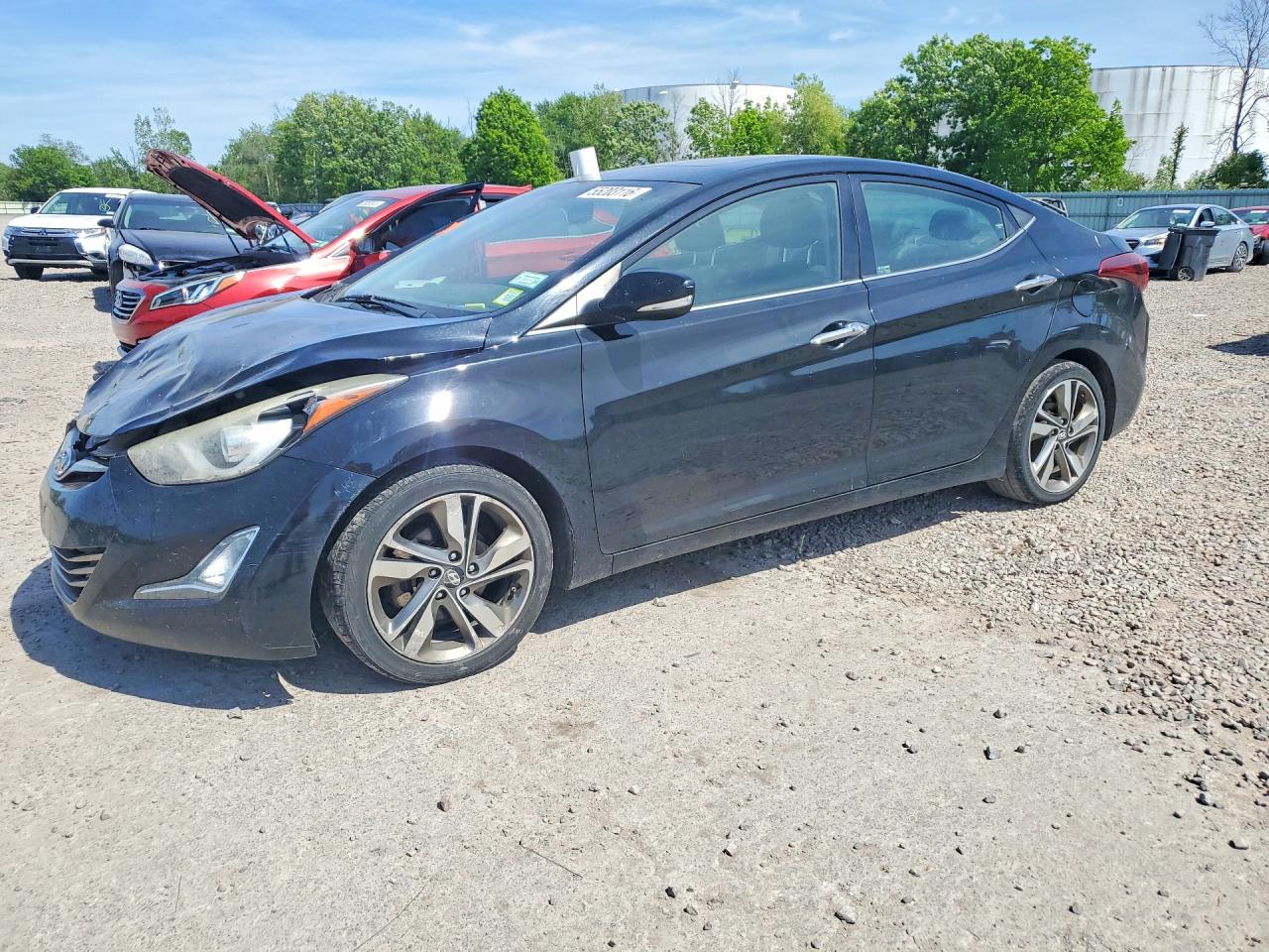 2015 Hyundai Elantra Limited Black vin: 5NPDH4AE7FH546978