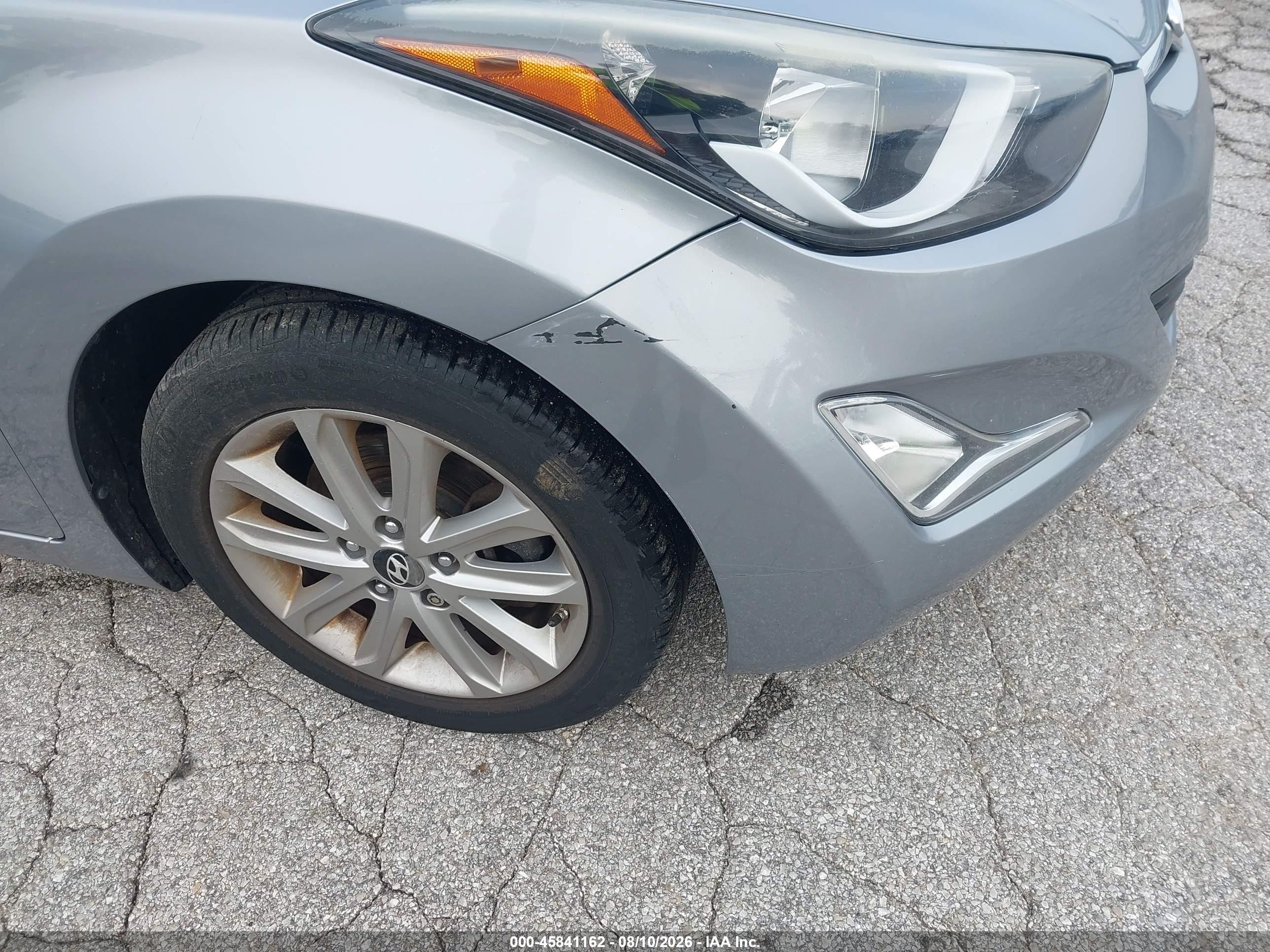 2015 Hyundai Elantra Se Silver vin: 5NPDH4AE7FH551629