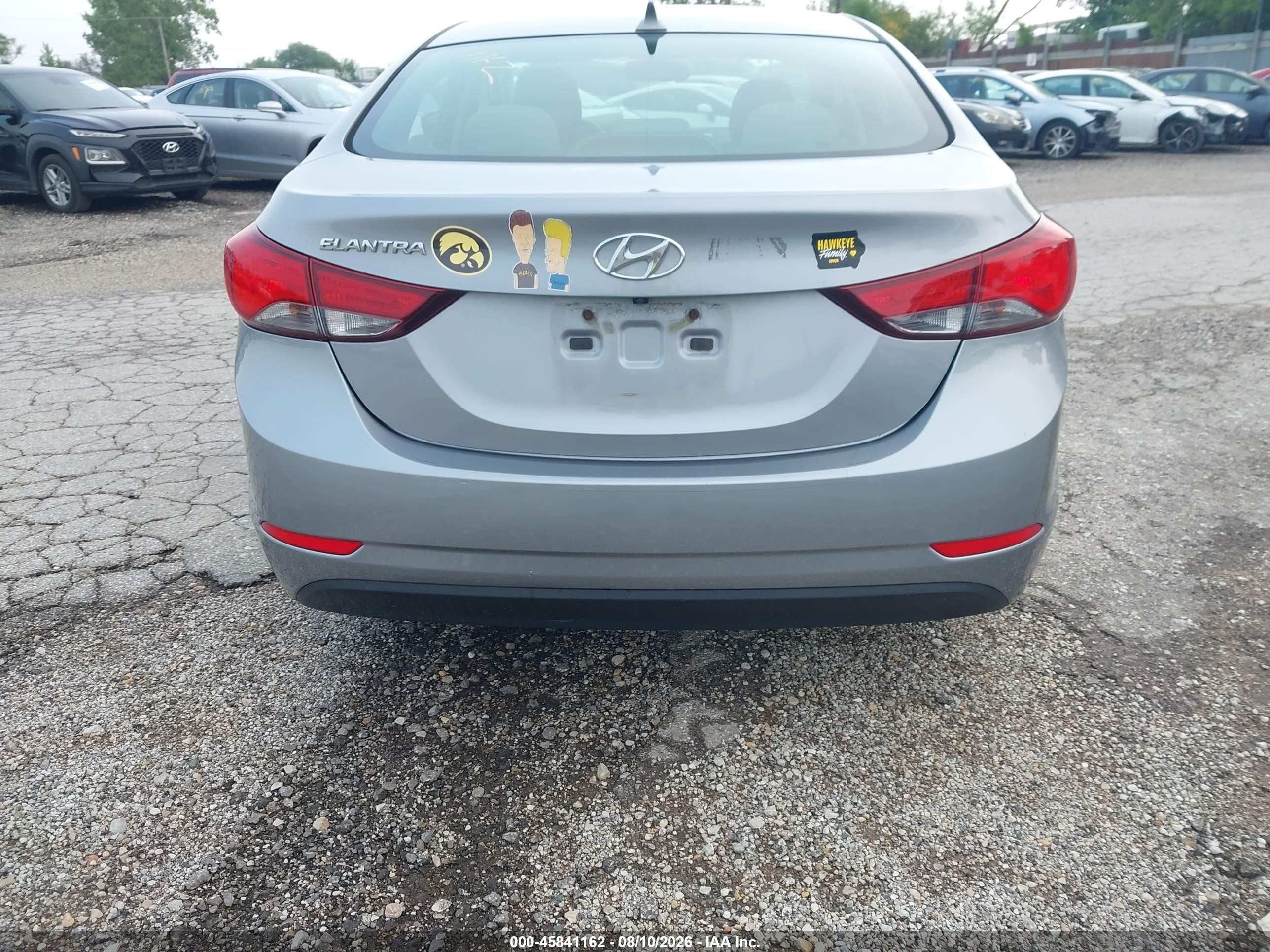 2015 Hyundai Elantra Se Silver vin: 5NPDH4AE7FH551629