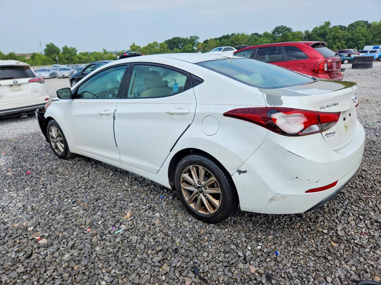 2015 Hyundai Elantra Se White vin: 5NPDH4AE7FH551646