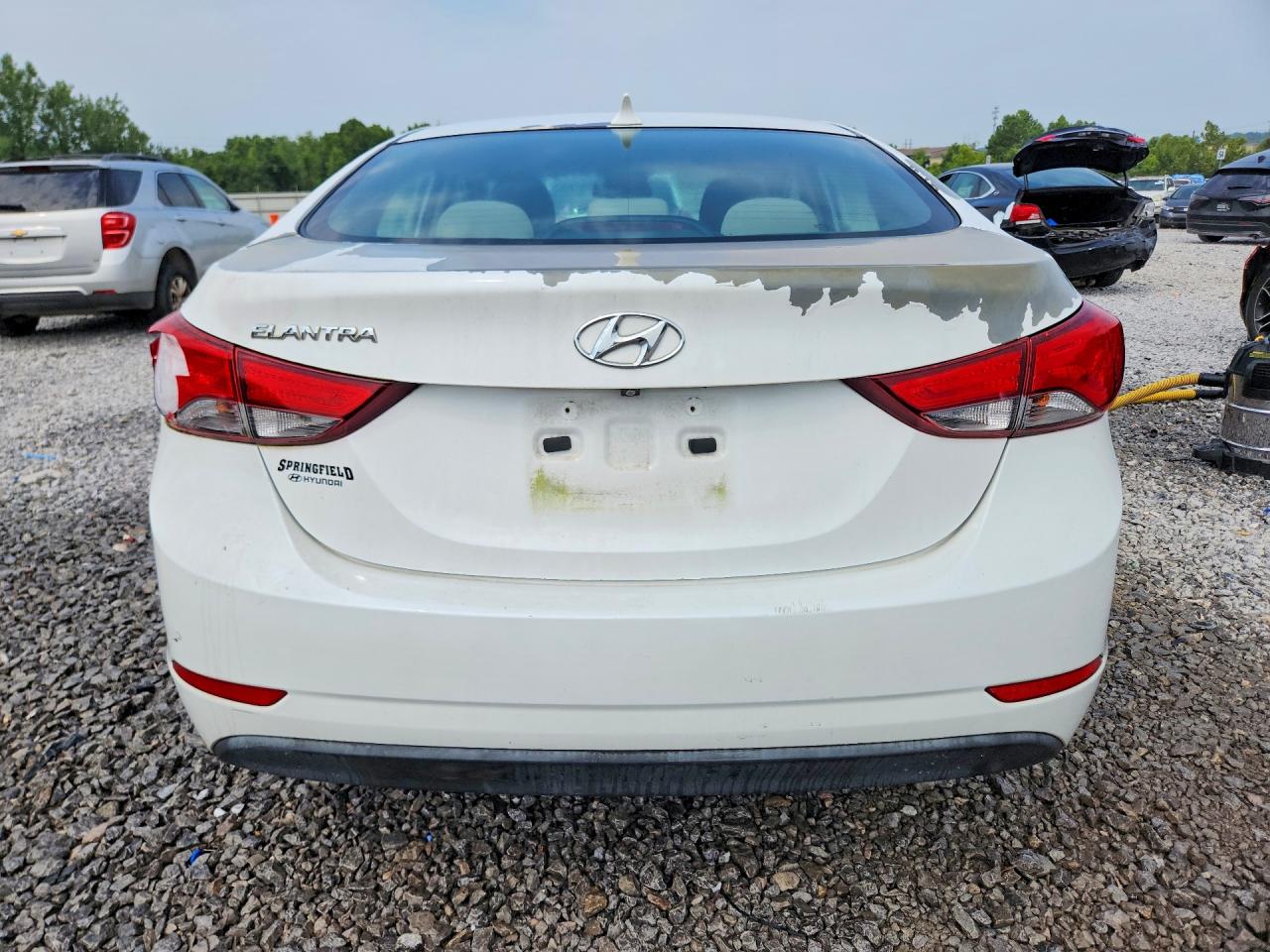 2015 Hyundai Elantra Se White vin: 5NPDH4AE7FH551646