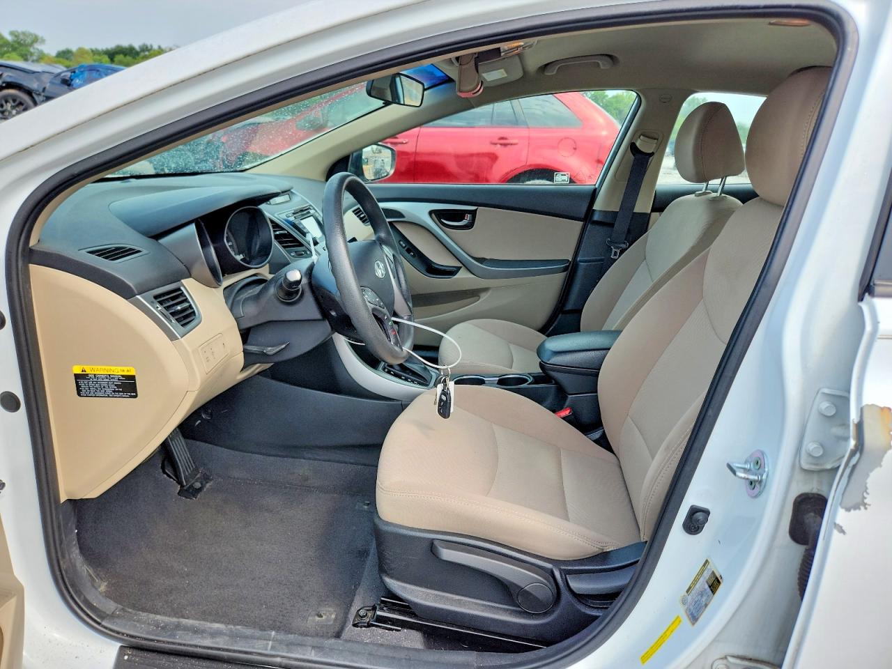 2015 Hyundai Elantra Se White vin: 5NPDH4AE7FH551646
