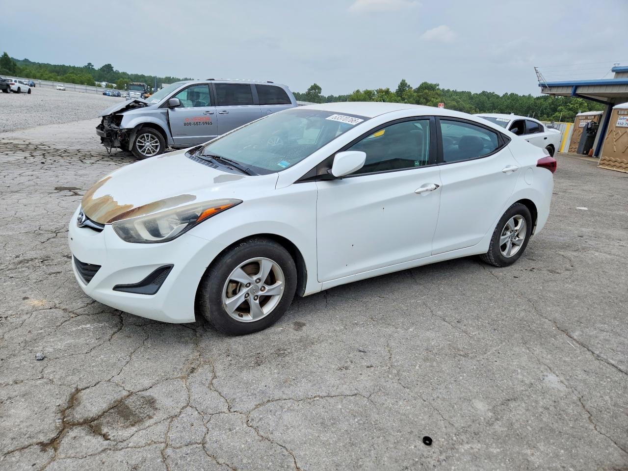 2015 Hyundai Elantra Se White vin: 5NPDH4AE7FH552389