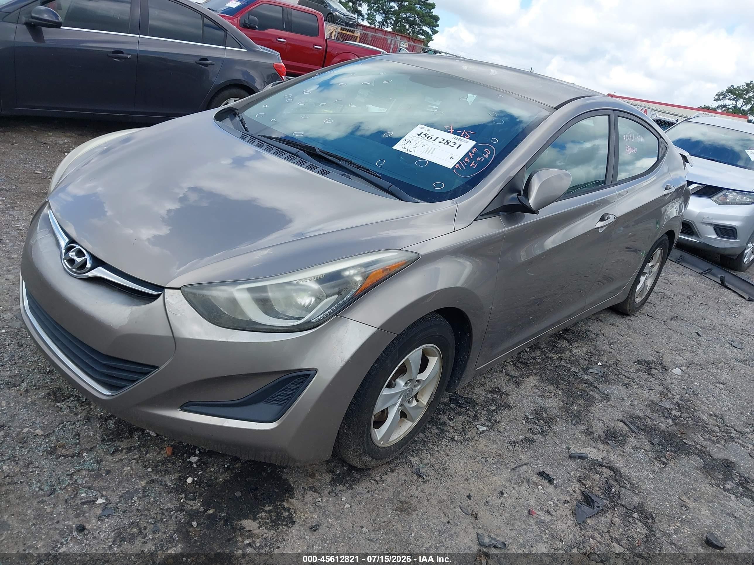 2015 Hyundai Elantra Se Tan vin: 5NPDH4AE7FH554790