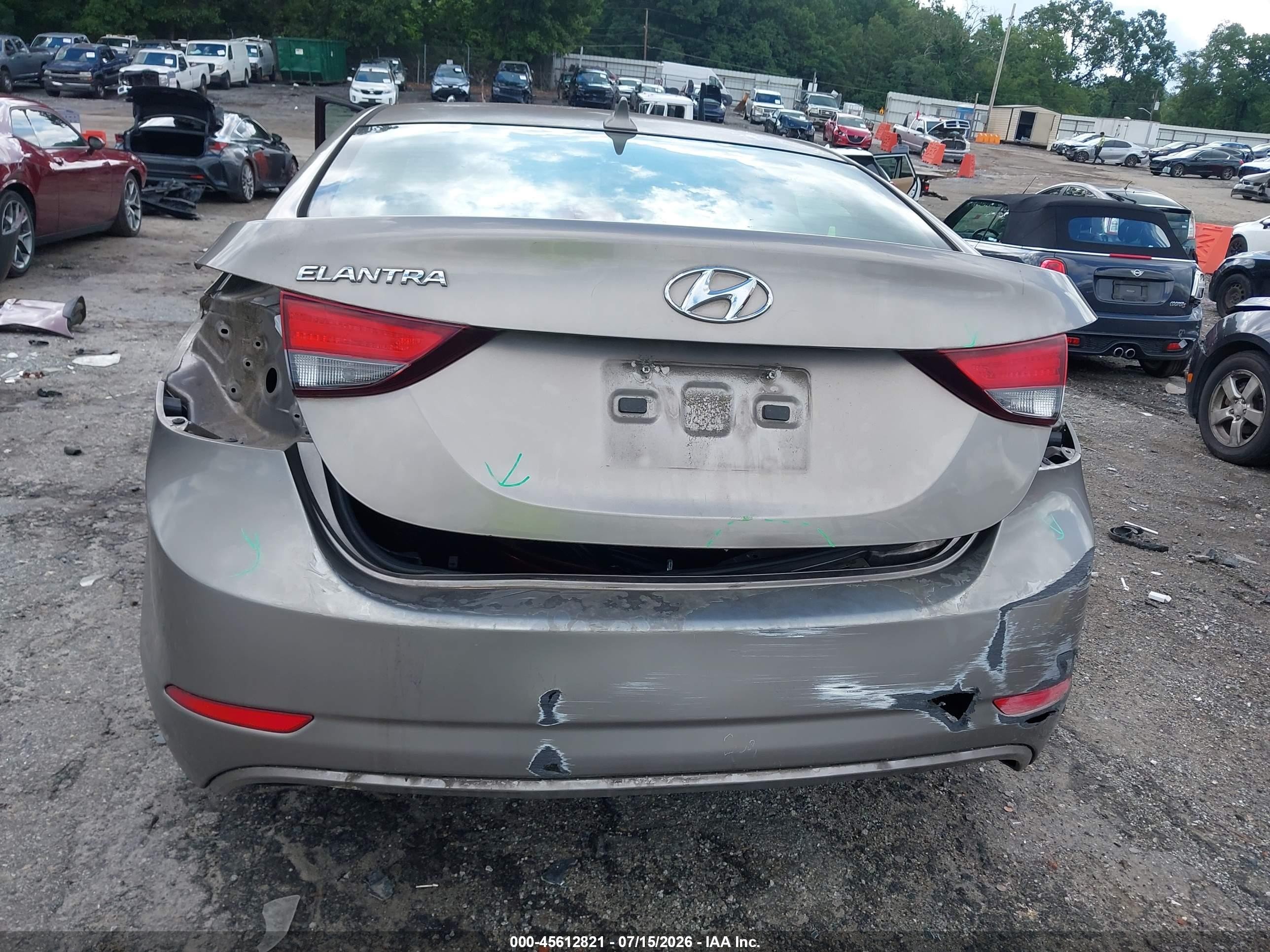 2015 Hyundai Elantra Se Tan vin: 5NPDH4AE7FH554790