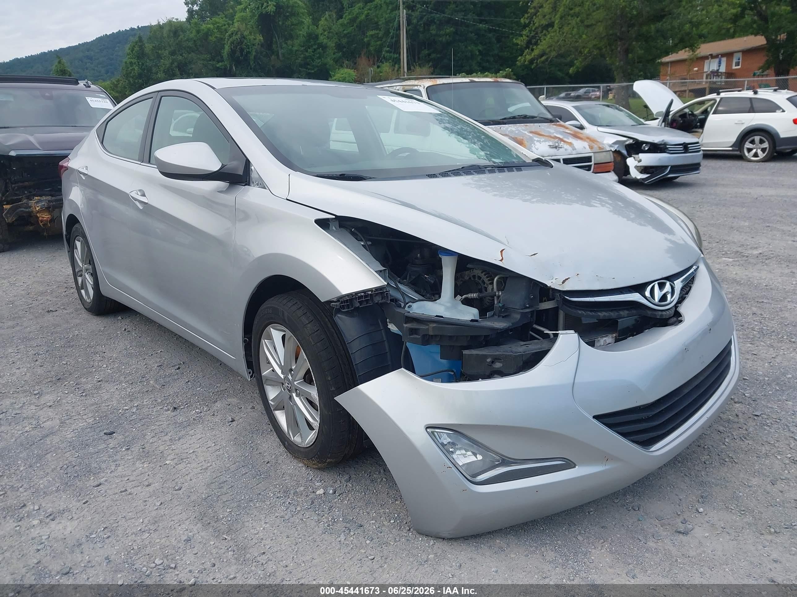 2015 Hyundai Elantra Se Silver vin: 5NPDH4AE7FH555454