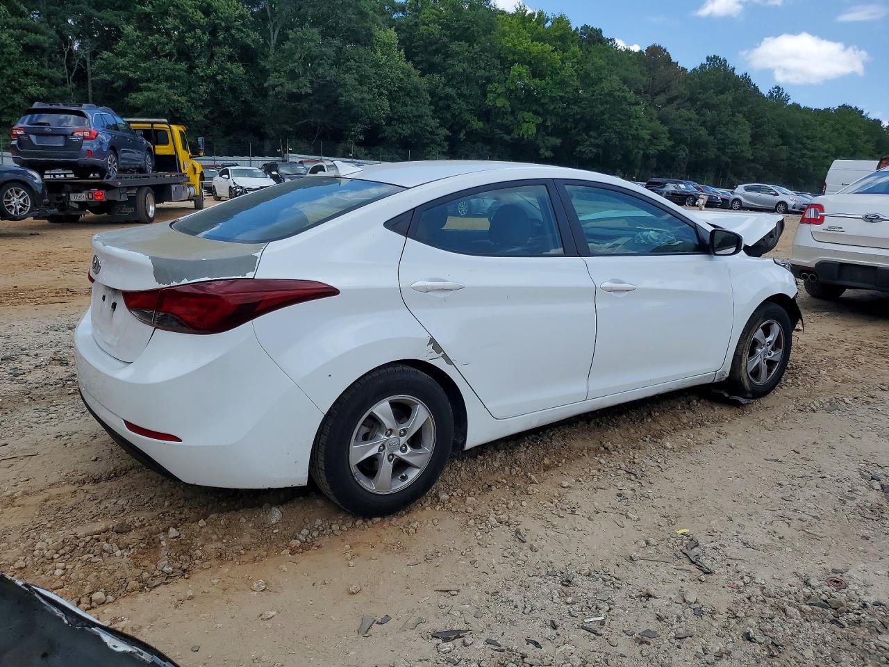 2015 Hyundai Elantra Se White vin: 5NPDH4AE7FH556927