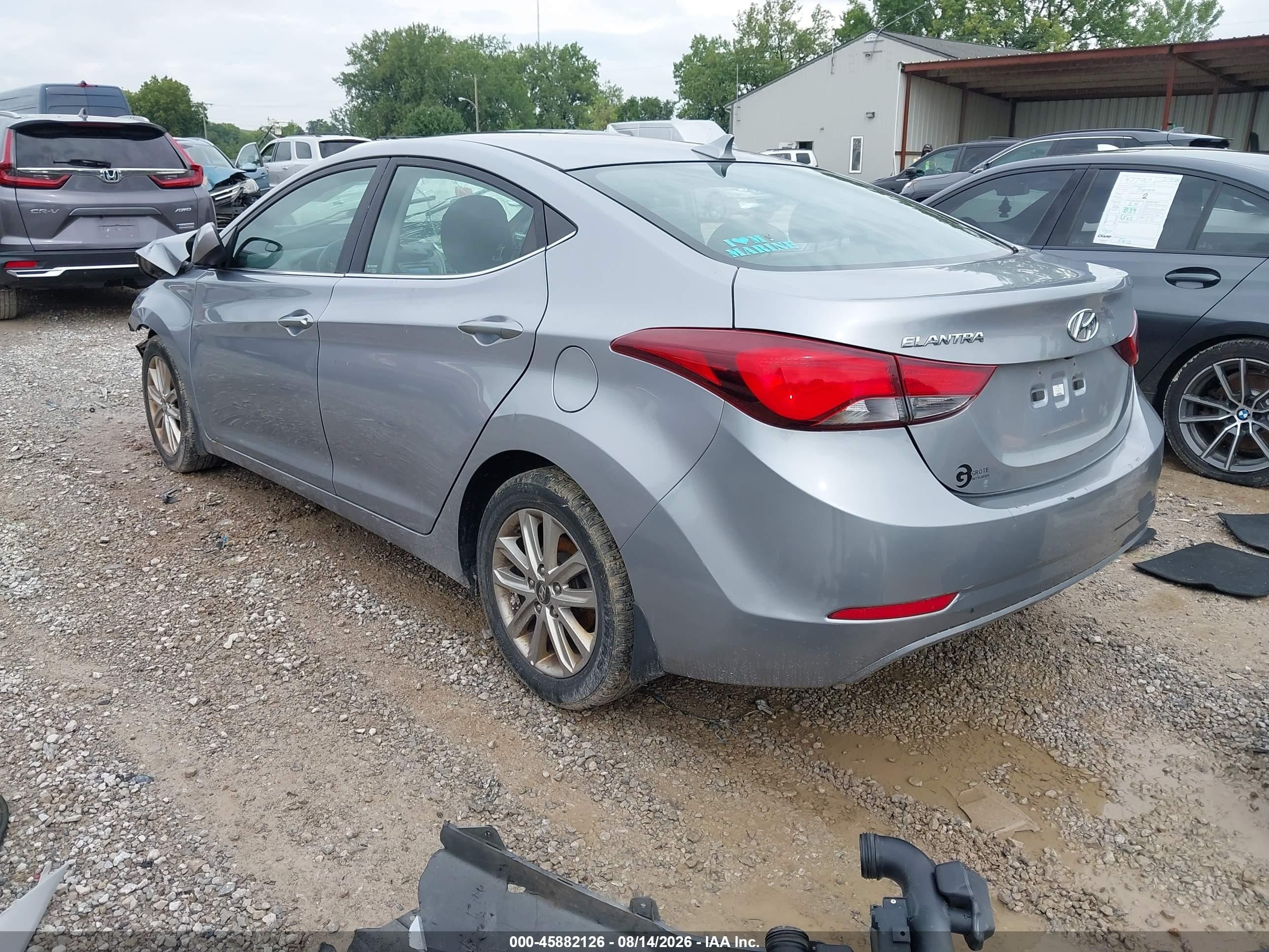 2015 Hyundai Elantra Se Silver vin: 5NPDH4AE7FH557592