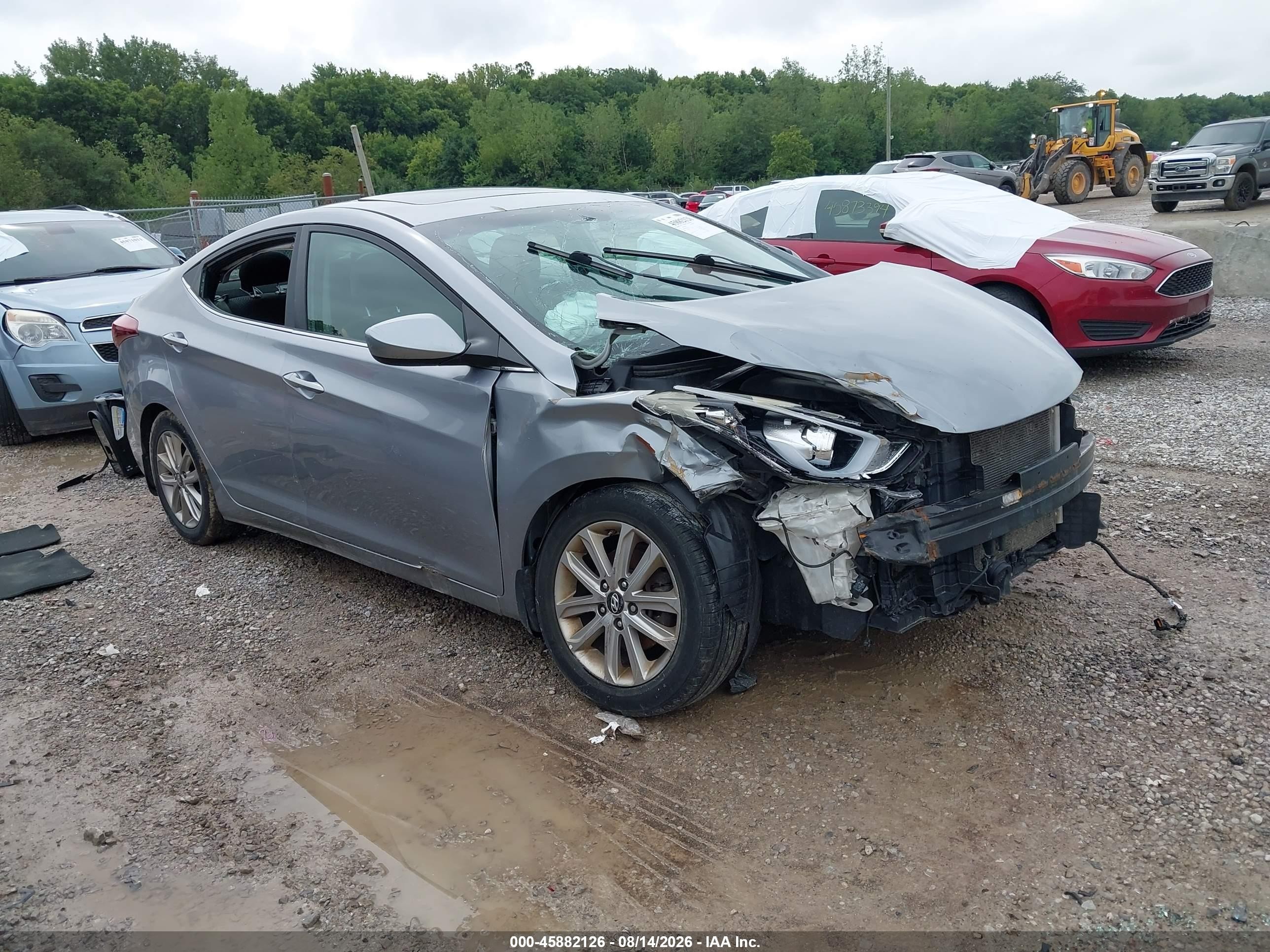2015 Hyundai Elantra Se Silver vin: 5NPDH4AE7FH557592