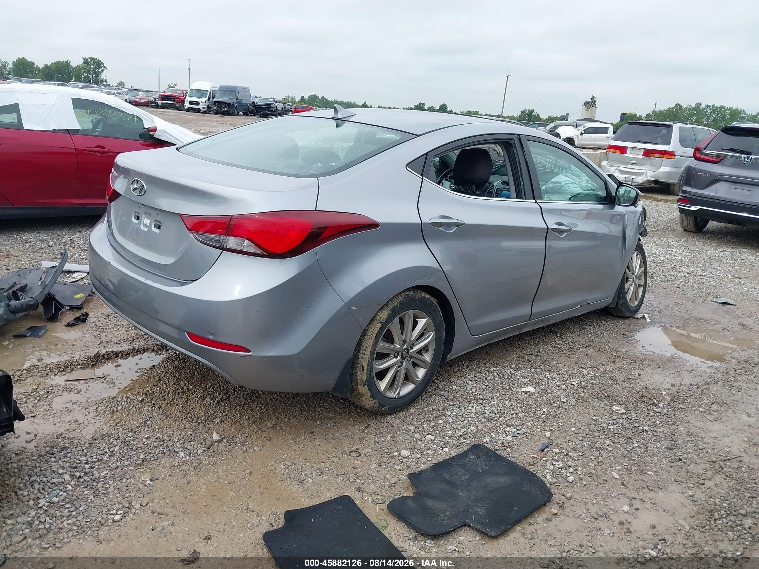 2015 Hyundai Elantra Se Silver vin: 5NPDH4AE7FH557592