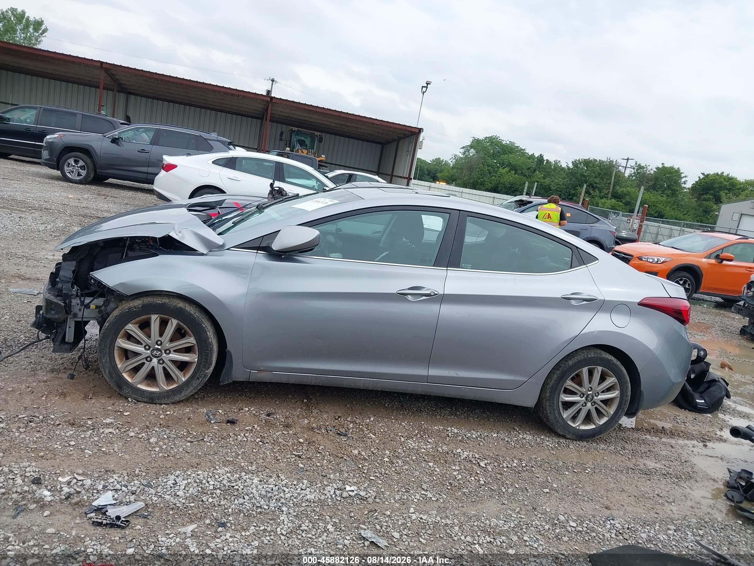 2015 Hyundai Elantra Se Silver vin: 5NPDH4AE7FH557592