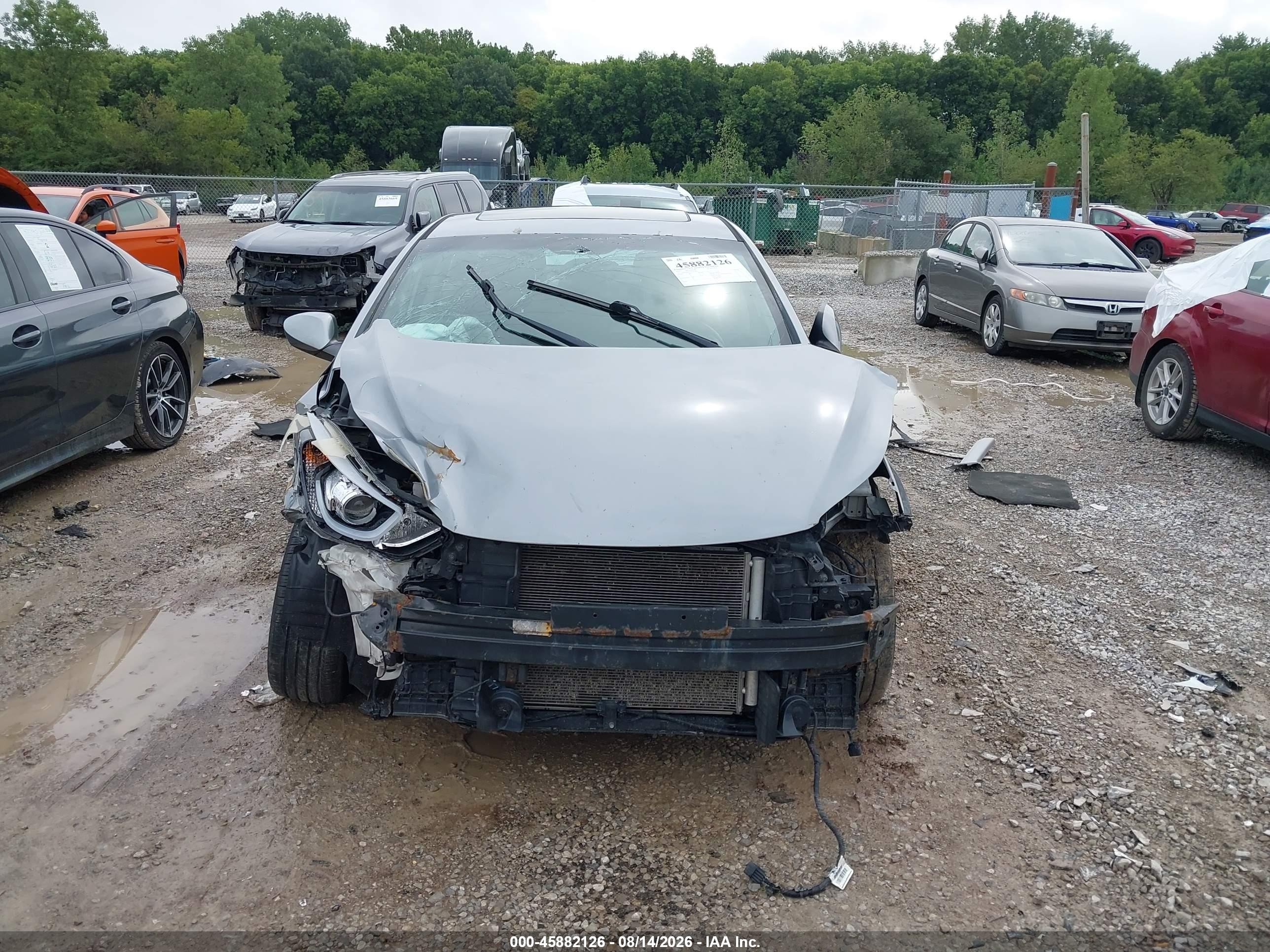 2015 Hyundai Elantra Se Silver vin: 5NPDH4AE7FH557592