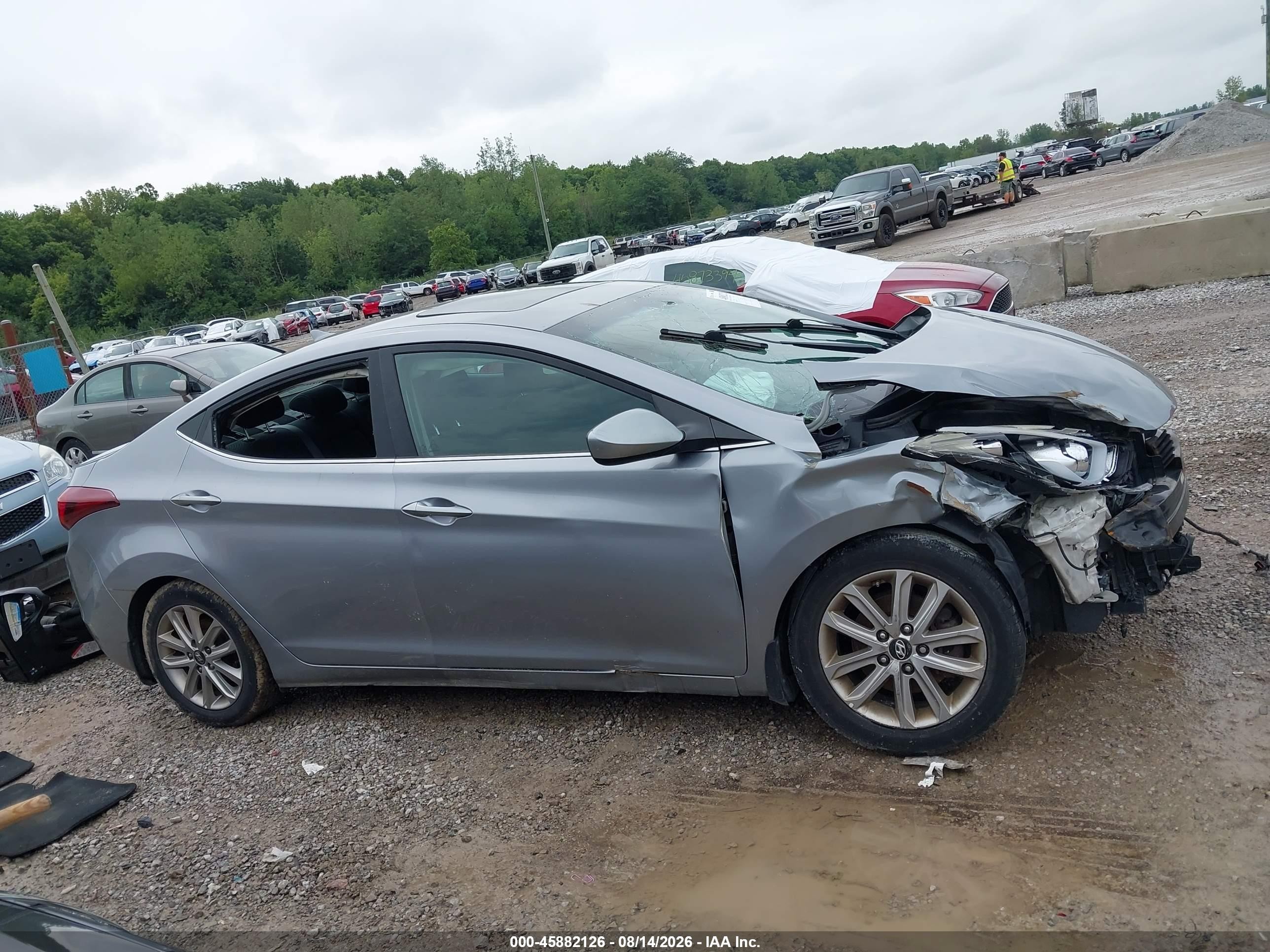 2015 Hyundai Elantra Se Silver vin: 5NPDH4AE7FH557592