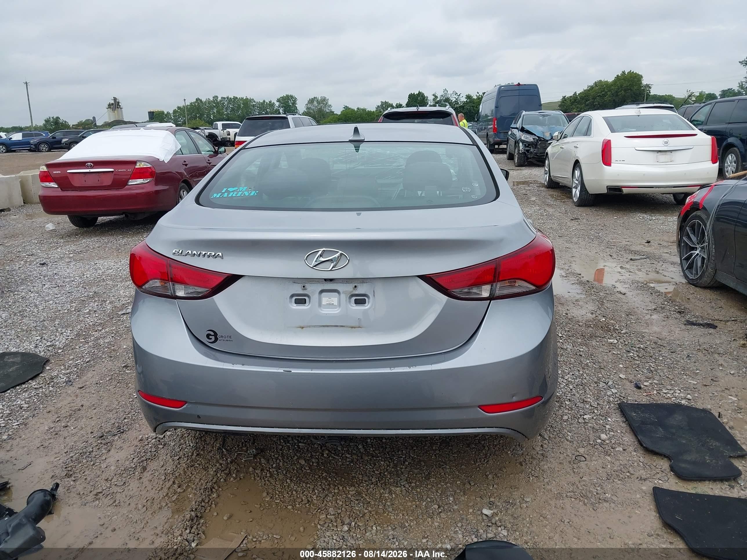 2015 Hyundai Elantra Se Silver vin: 5NPDH4AE7FH557592