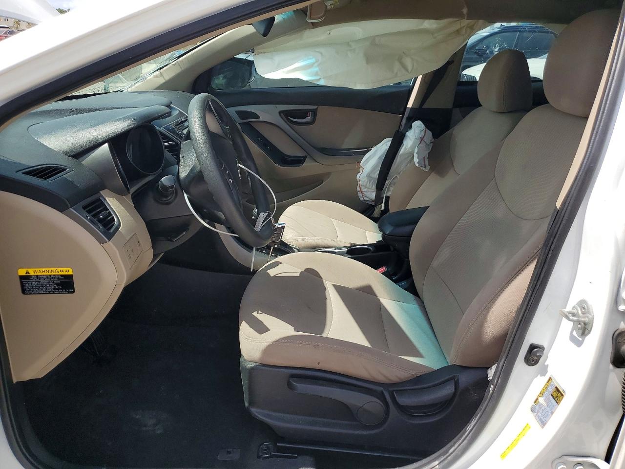 2015 Hyundai Elantra Se White vin: 5NPDH4AE7FH560718