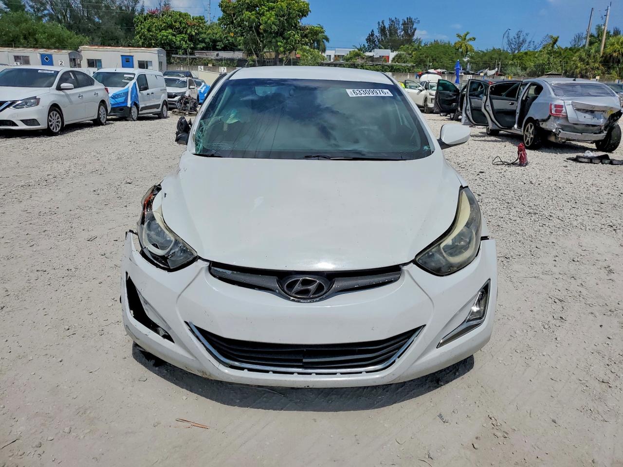 2015 Hyundai Elantra Se White vin: 5NPDH4AE7FH560718