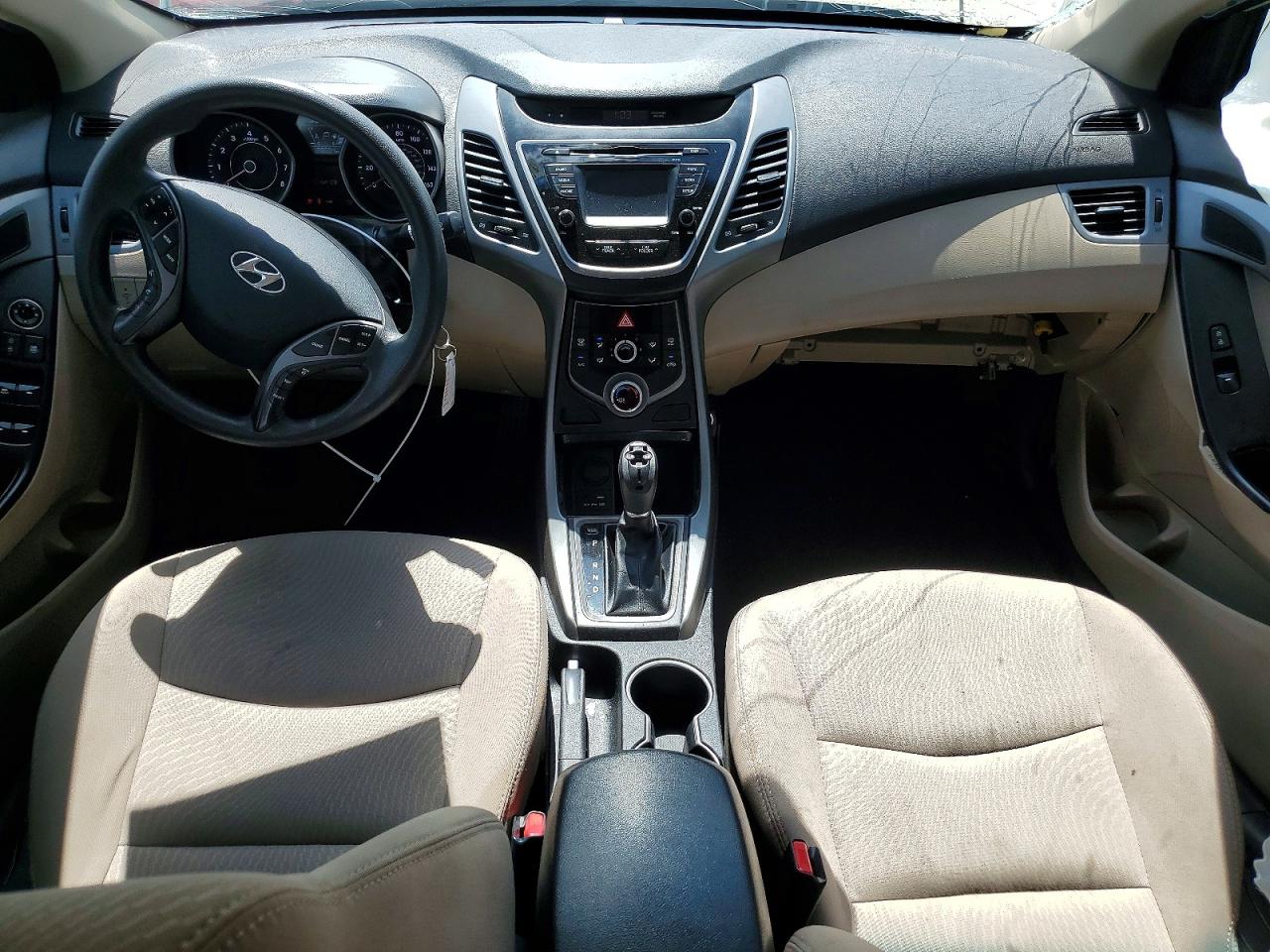 2015 Hyundai Elantra Se White vin: 5NPDH4AE7FH560718