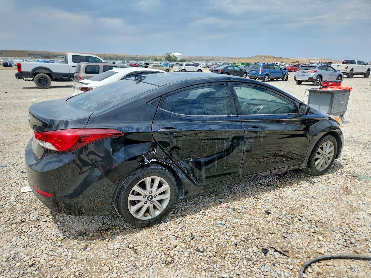 2015 Hyundai Elantra Se Black vin: 5NPDH4AE7FH563134