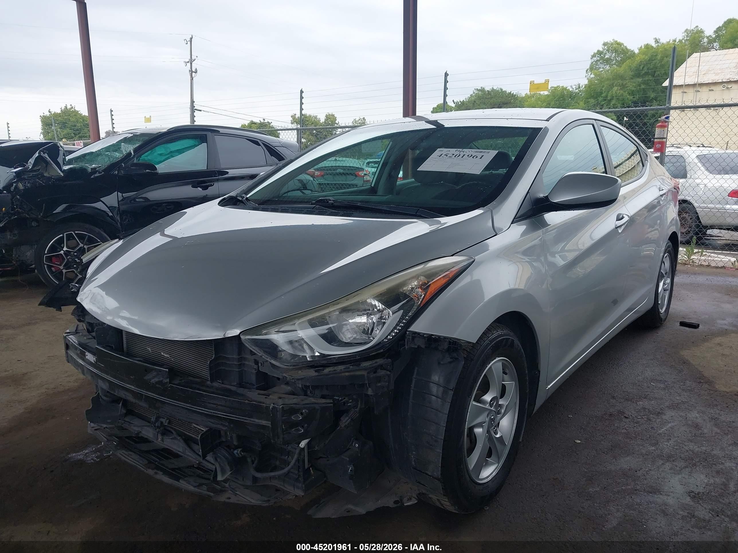 2015 Hyundai Elantra Se Silver vin: 5NPDH4AE7FH564428