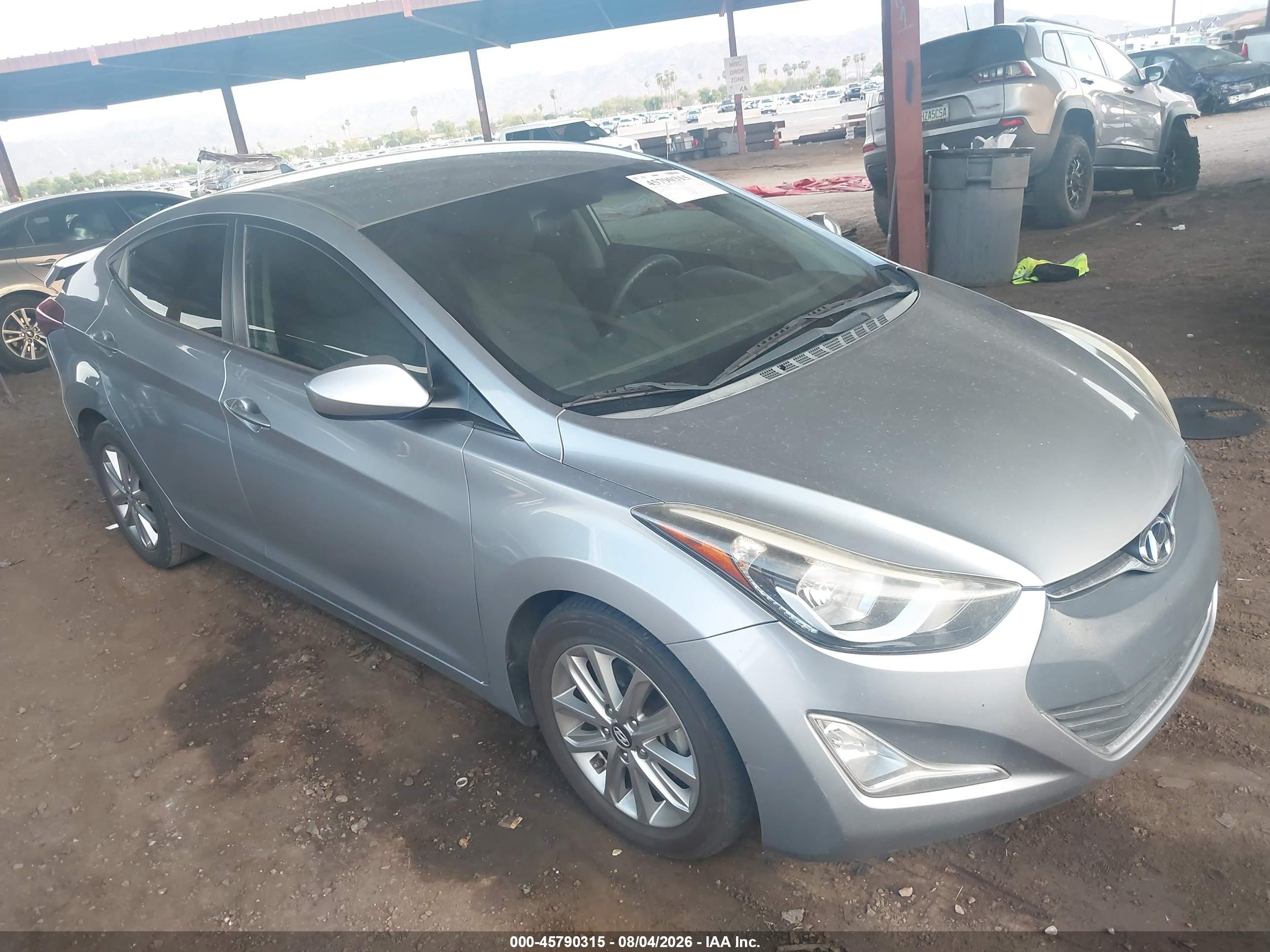 2015 Hyundai Elantra Se Серый vin: 5NPDH4AE7FH565093