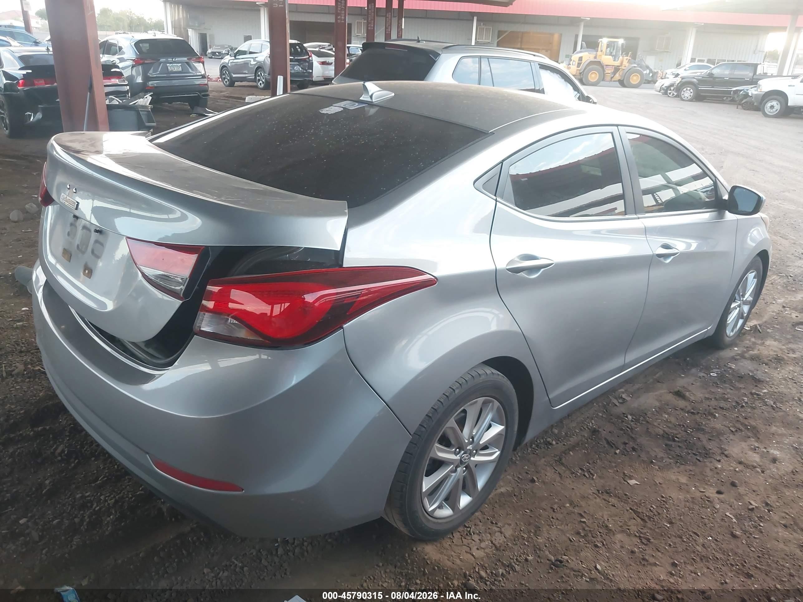2015 Hyundai Elantra Se Серый vin: 5NPDH4AE7FH565093