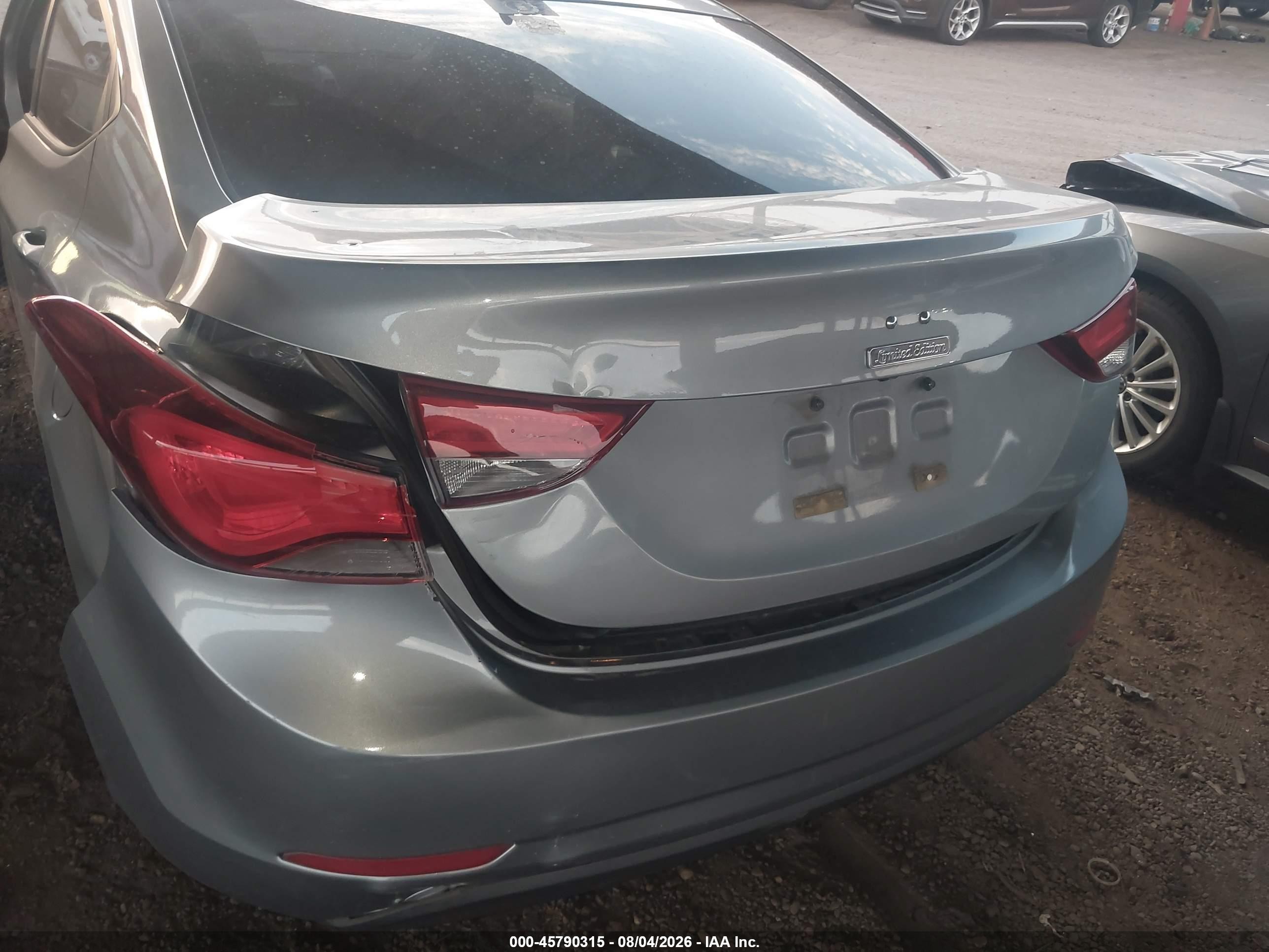 2015 Hyundai Elantra Se Серый vin: 5NPDH4AE7FH565093